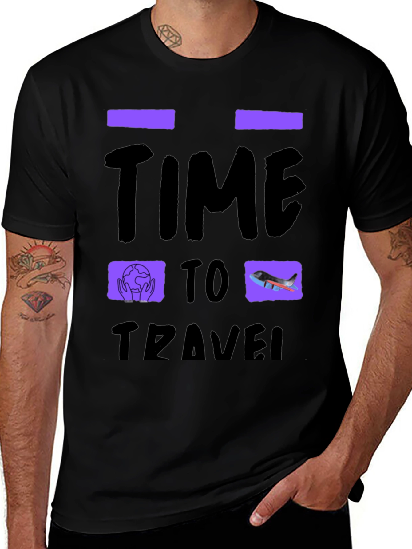 Variant 11 of Time to Travel Graphic T-Shirt - Adventure Awaits