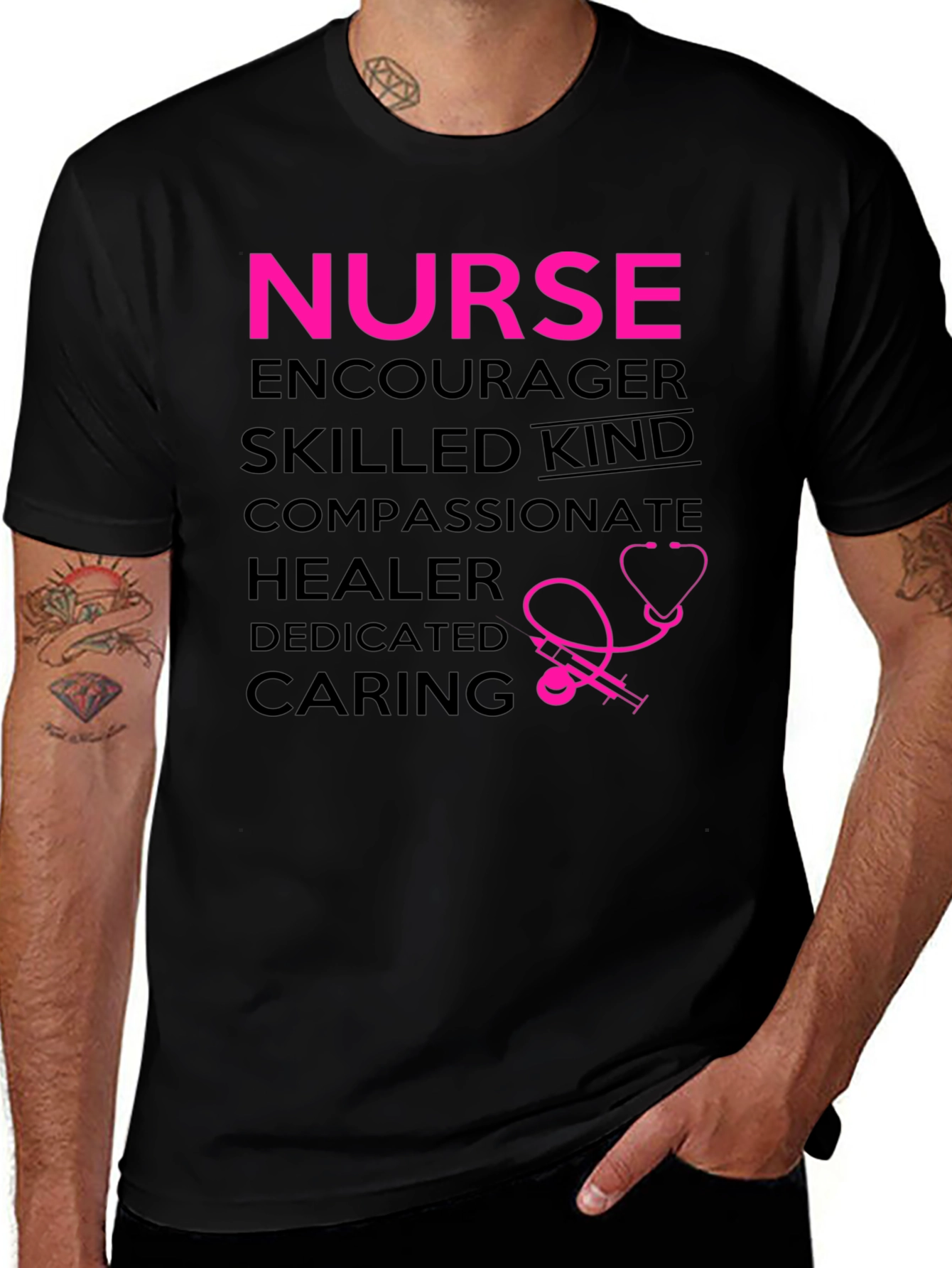 Variant 8 of Nurse Graphic T-Shirt - Gift for Healthcare Heroes