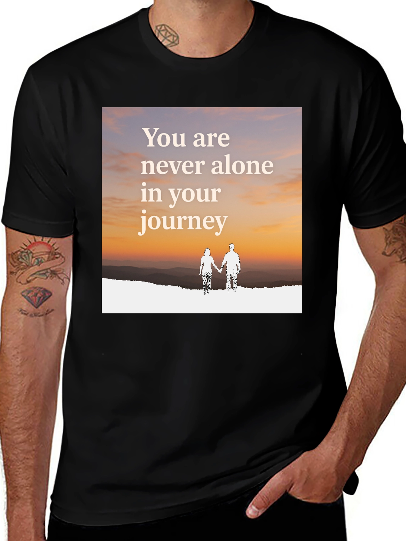 Variant 20 of Inspirational Journey Black T-Shirt