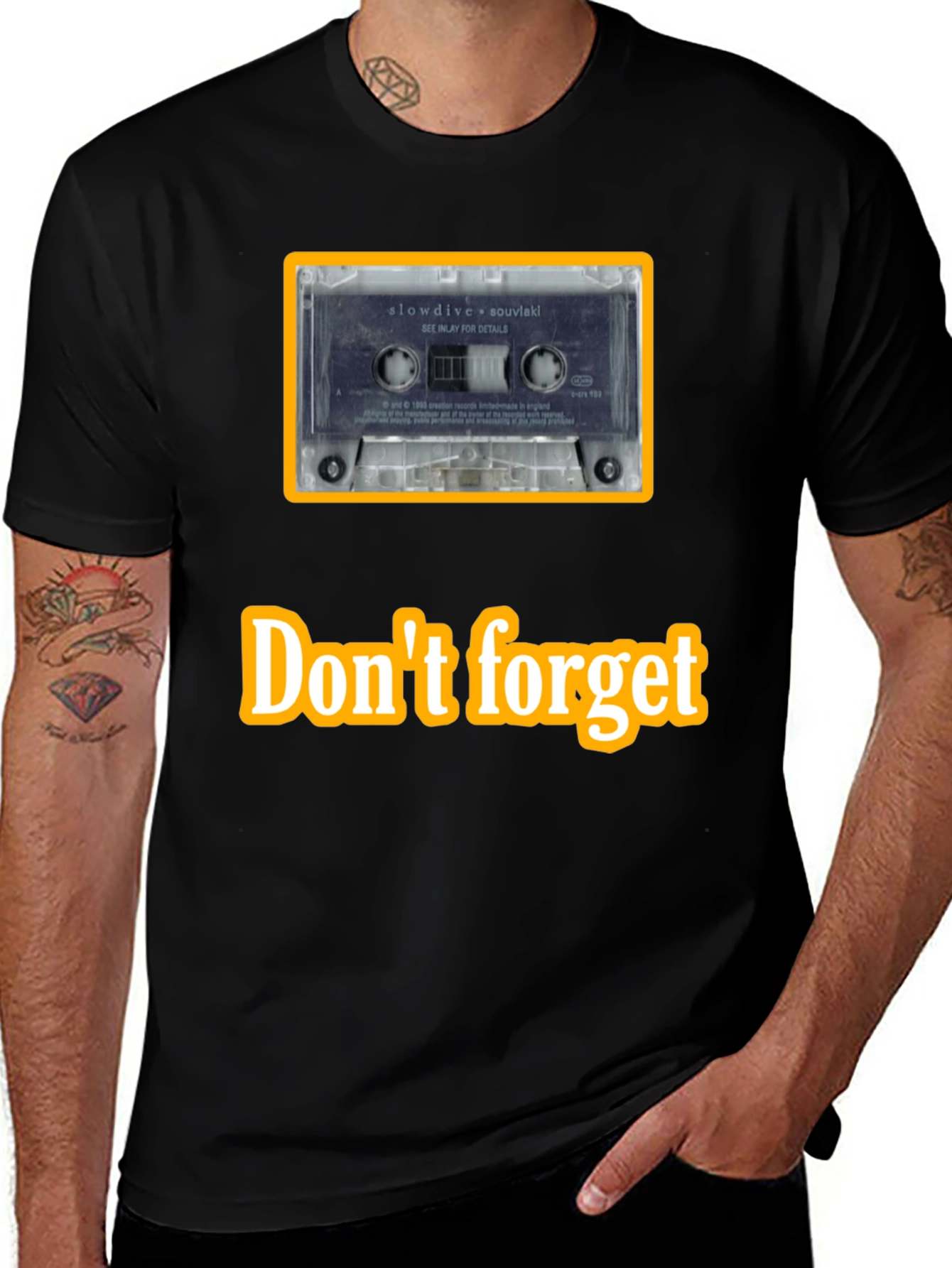 Variant 19 of Retro Slowdive Cassette Tee - Music Lover Shirt