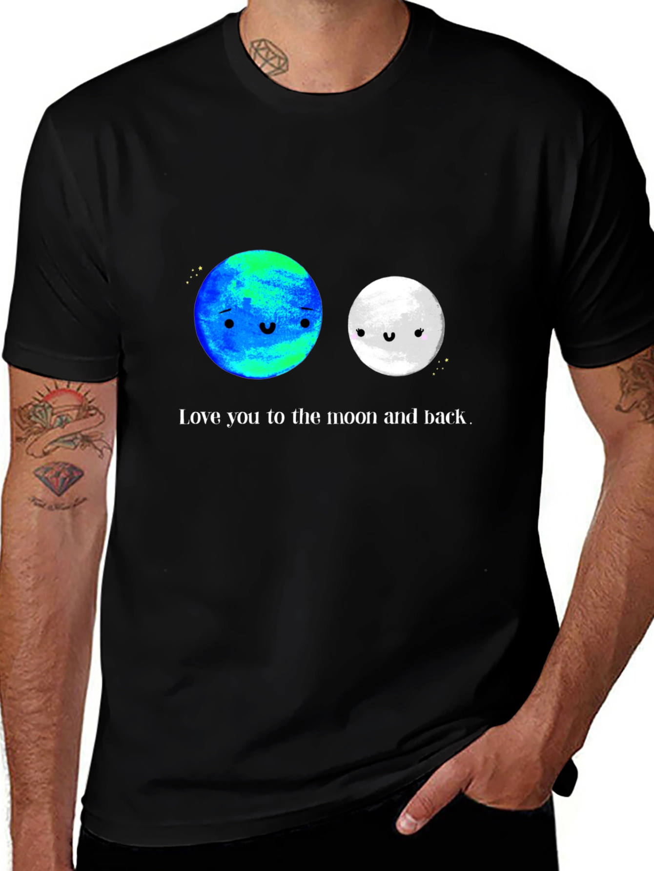 Variant 14 of Love You to the Moon and Back Graphic Tee