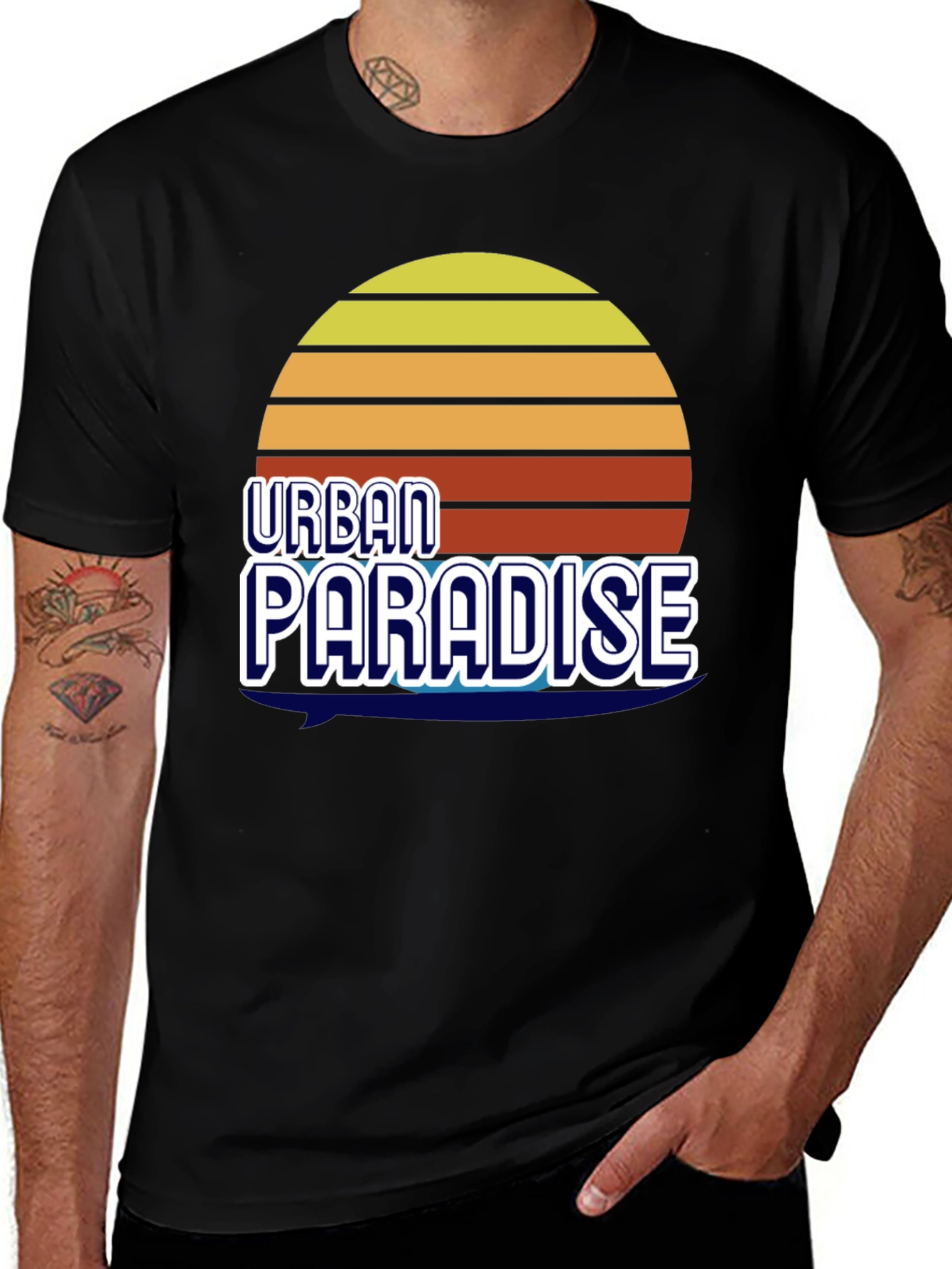 Variant 9 of Urban Paradise Graphic T-Shirt - Retro Style