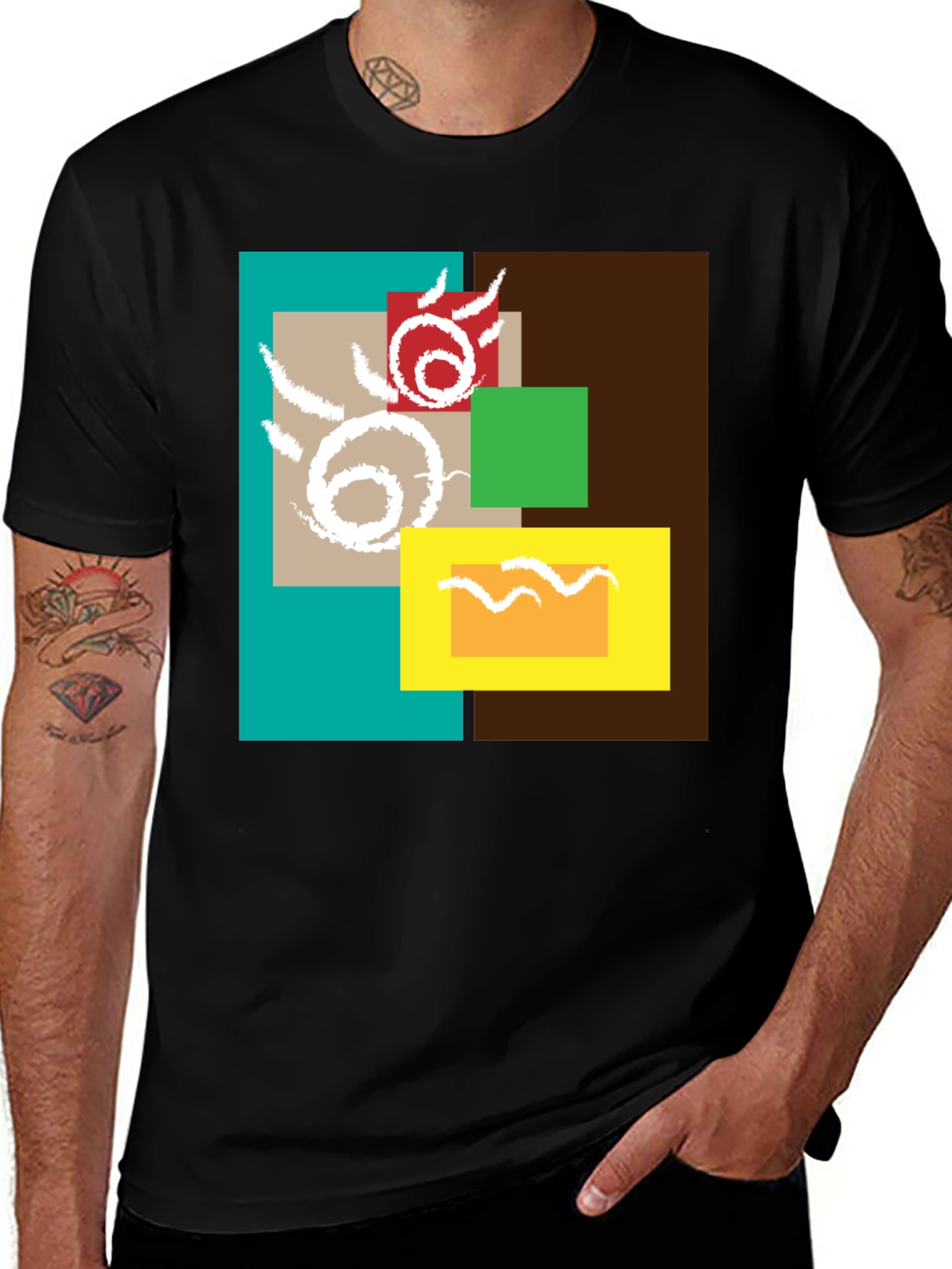 Variant 21 of Abstract Geometric Design T-Shirt
