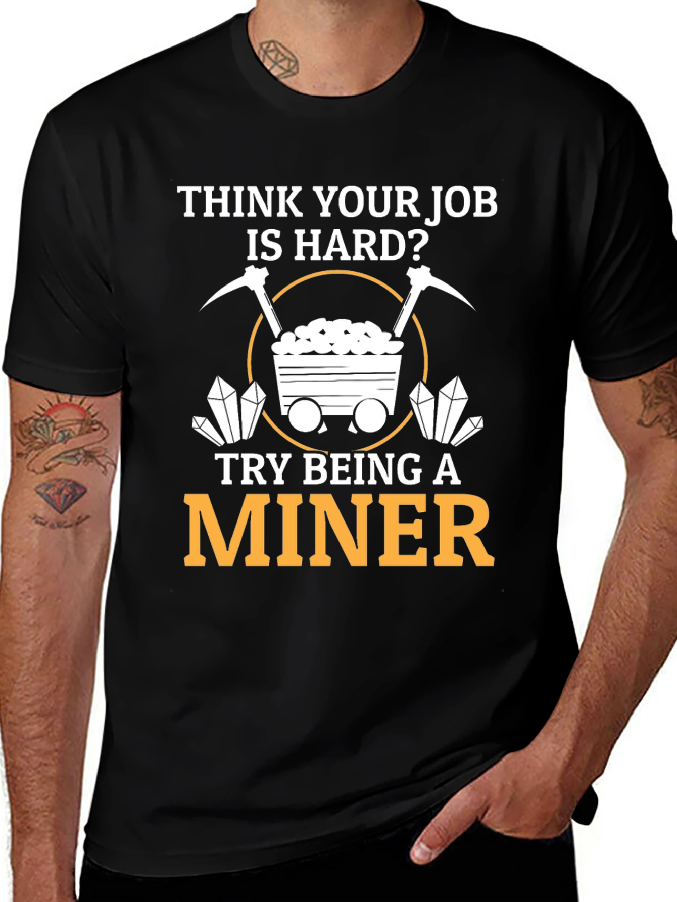 Variant 20 of Miner T-Shirt - Hard Job Graphic Tee