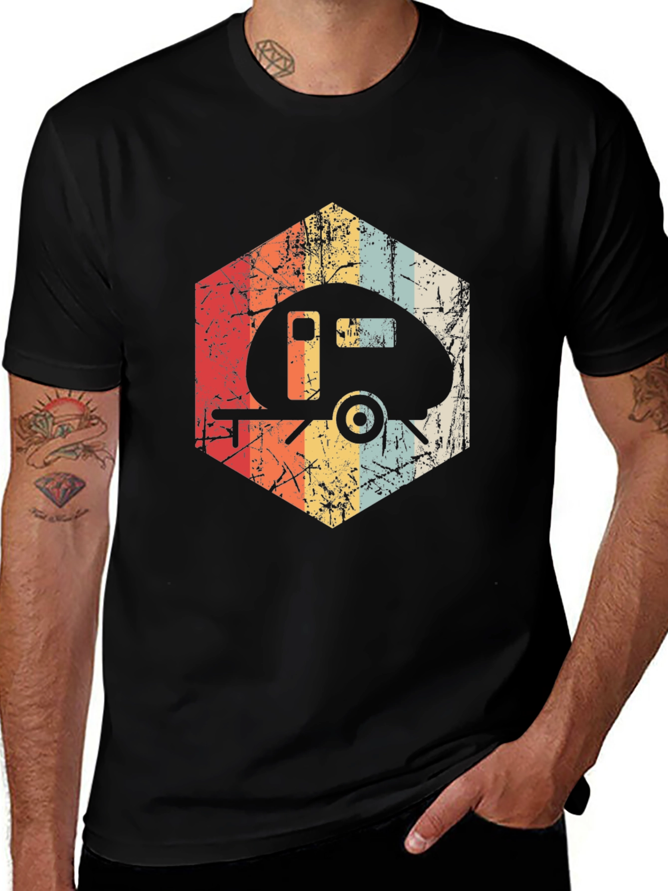 Variant 27 of Vintage Camper Graphic Tee - Retro RV Camping Shirt