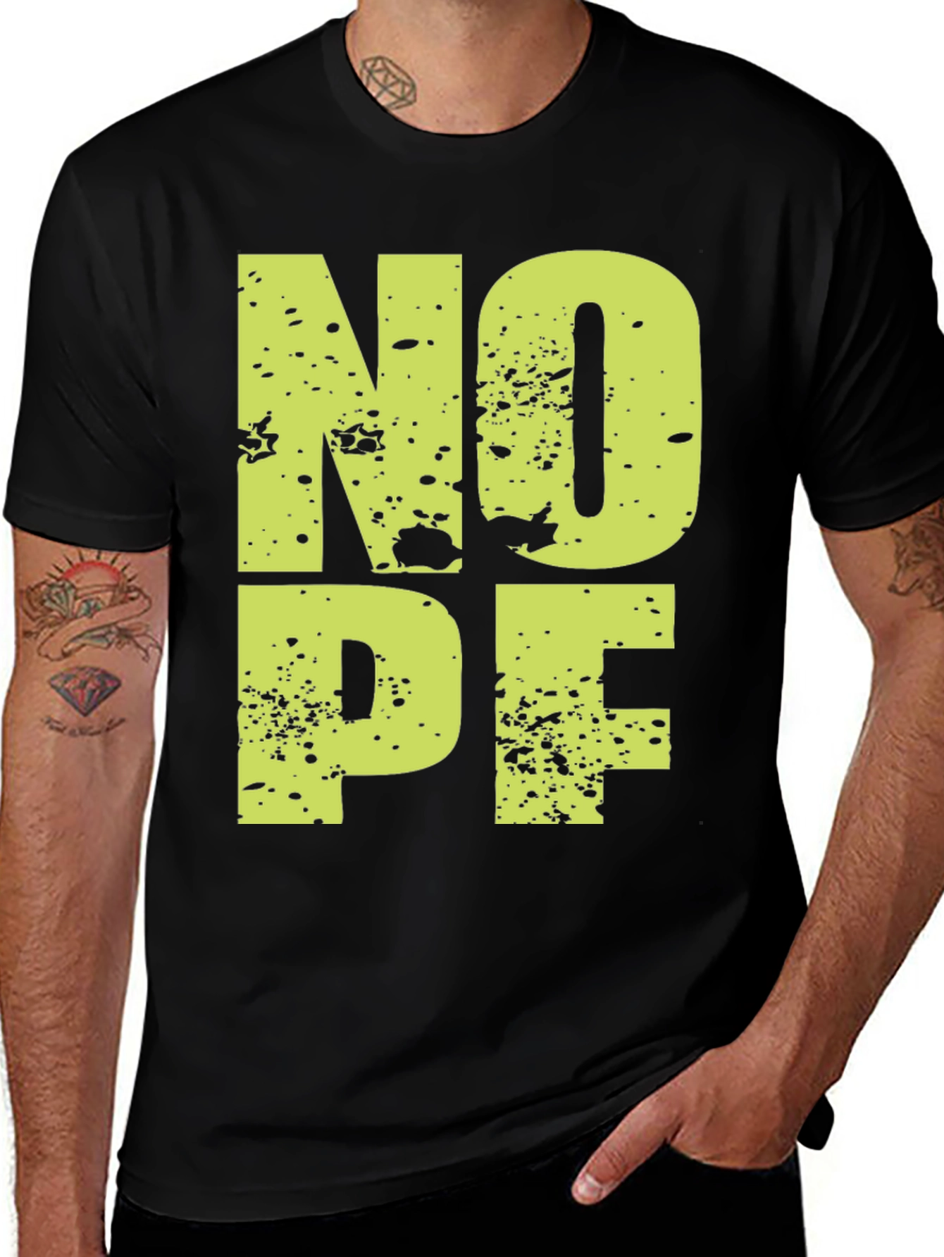 Variant 3 of NOPE Graphic Tee - Casual Black T-Shirt
