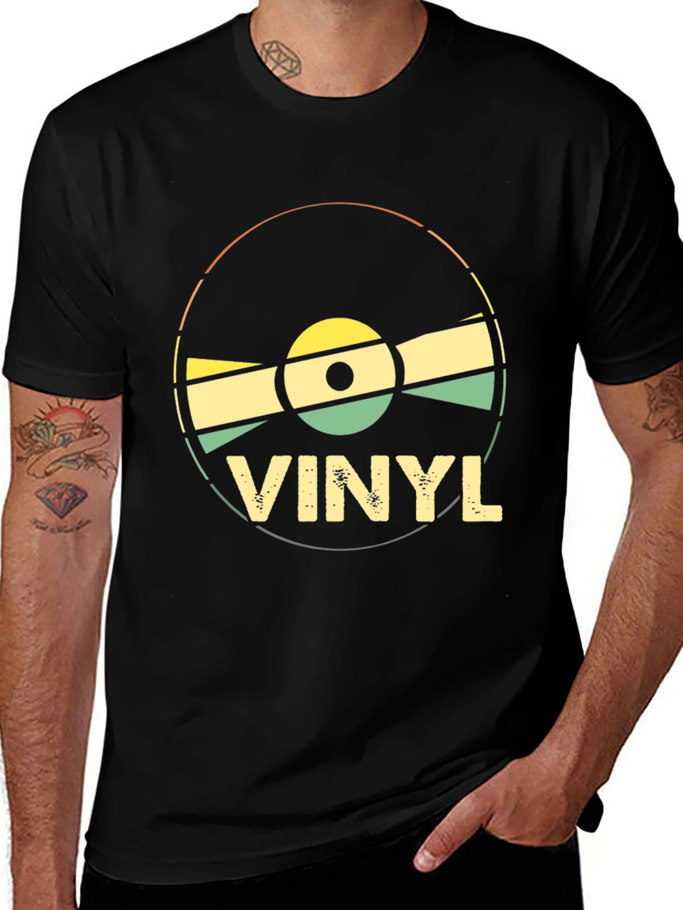 Variant 9 of Retro Vinyl Record T-Shirt