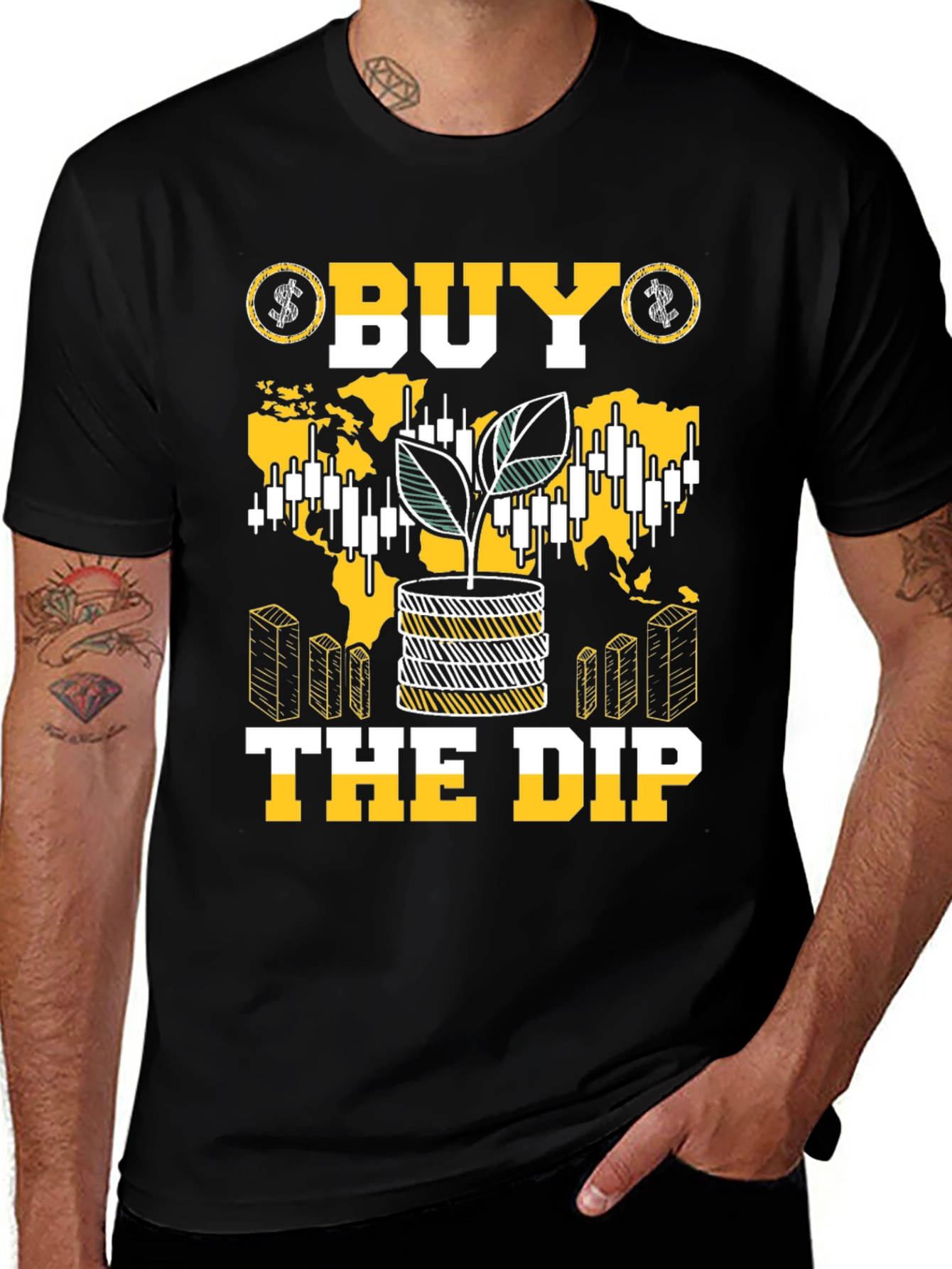 Buy The Dip T-Shirt - Stock Market Investor Tee