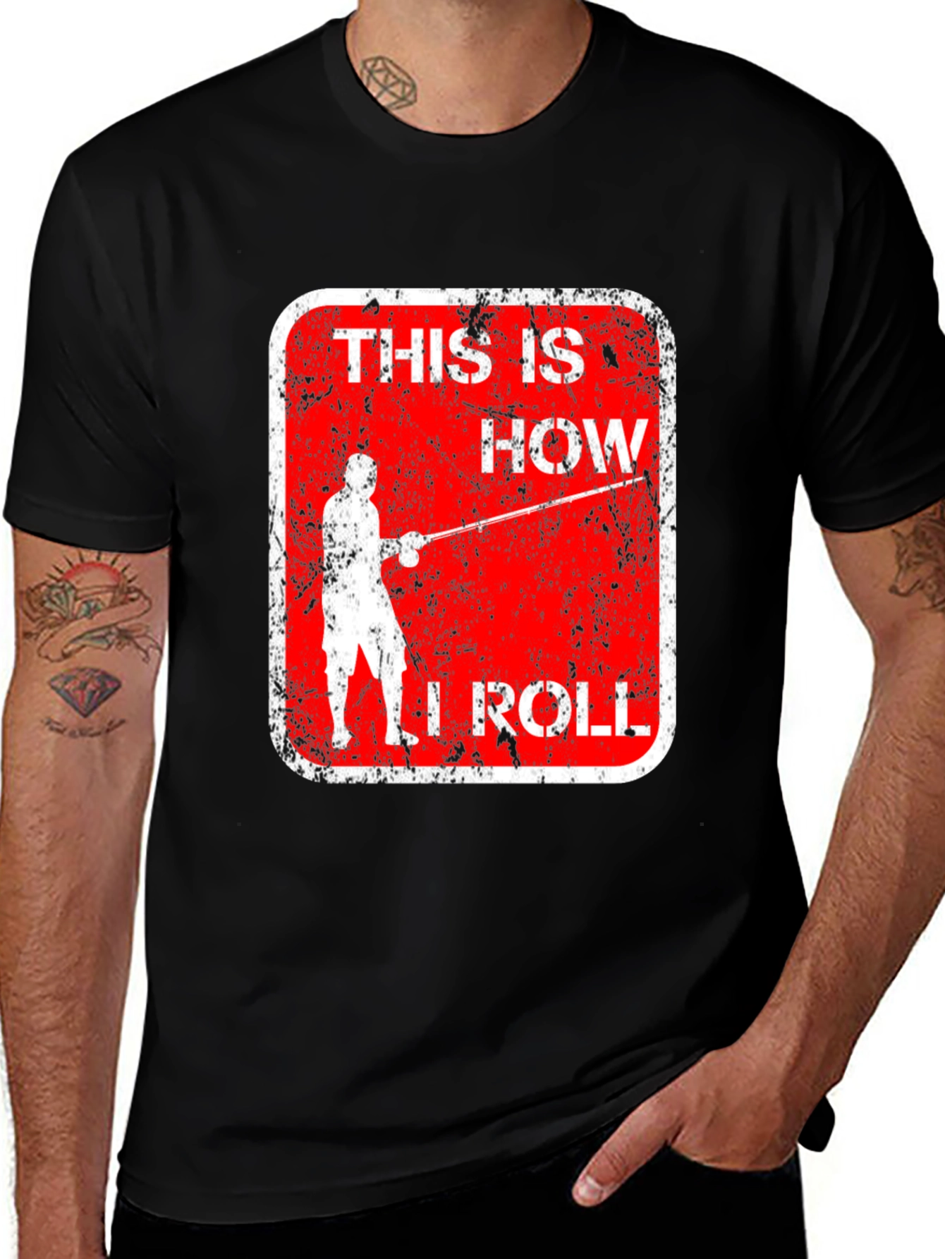 Variant 27 of This Is How I Roll T-Shirt - Fishing Graphic Tee