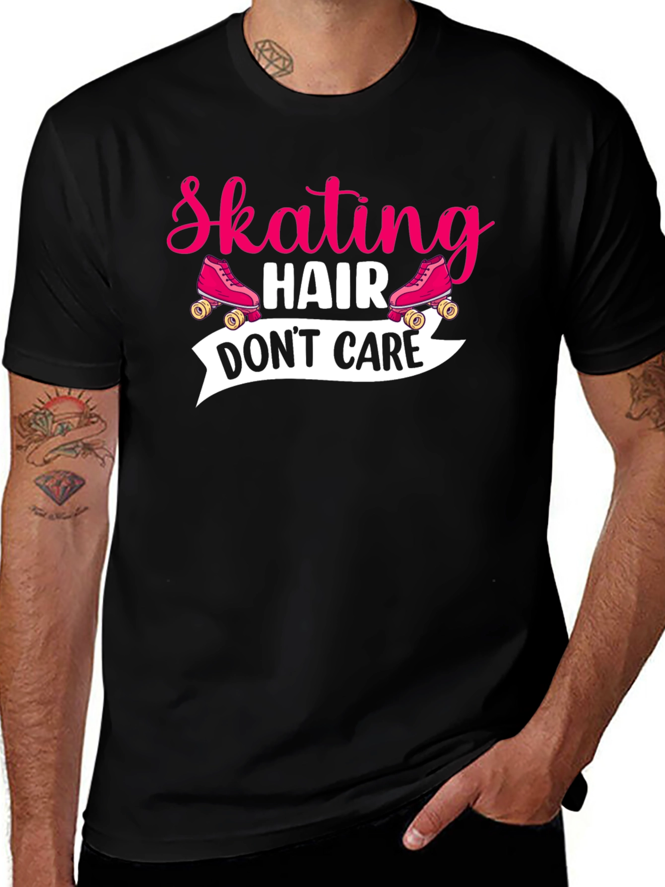 Variant 16 of Skating Hair Don't Care T-Shirt