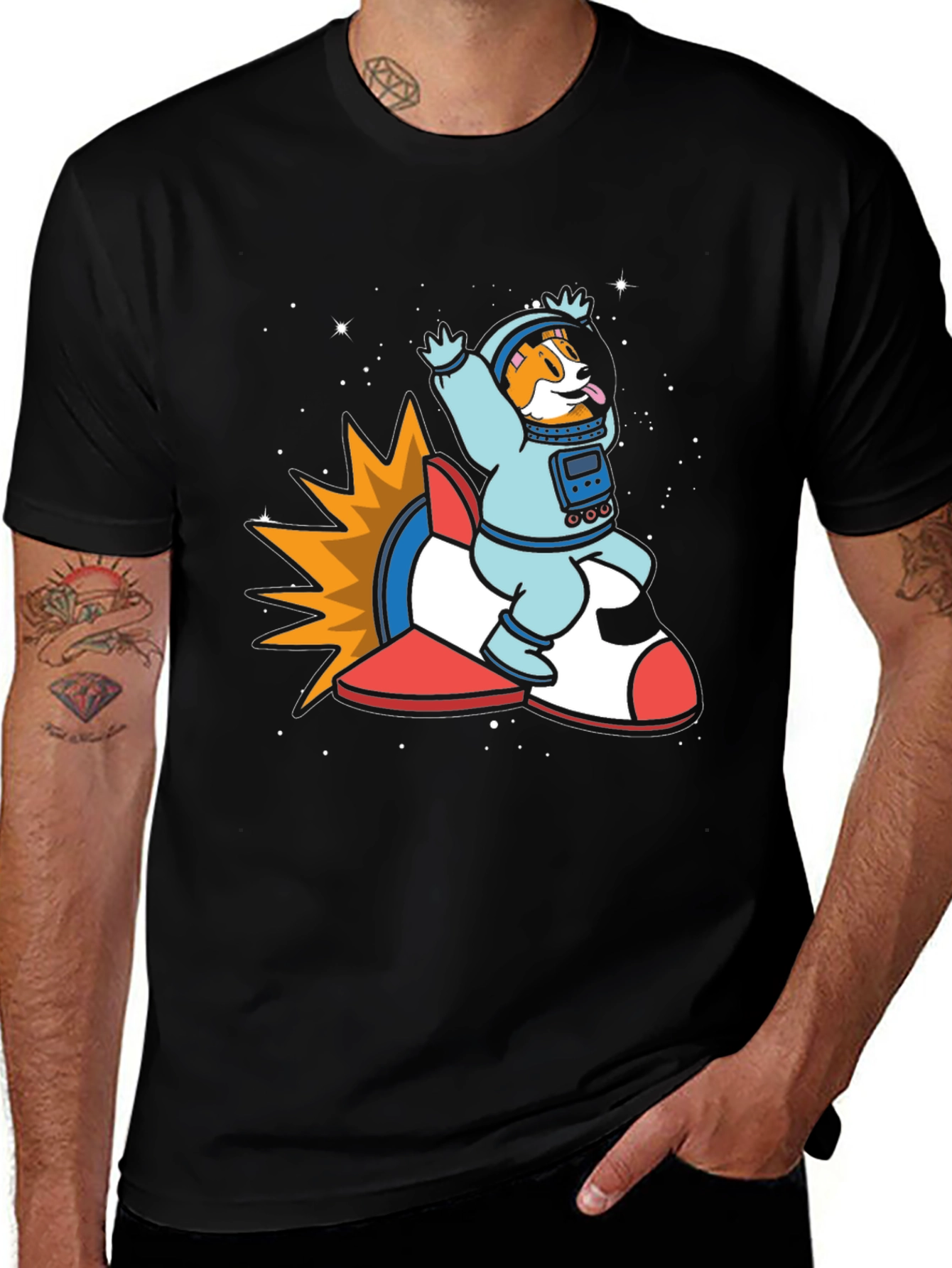 Corgi Astronaut T-Shirt