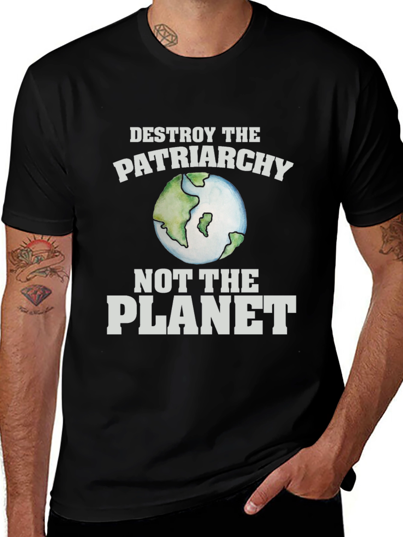 Destroy the Patriarchy T-Shirt - Earth Day Activism