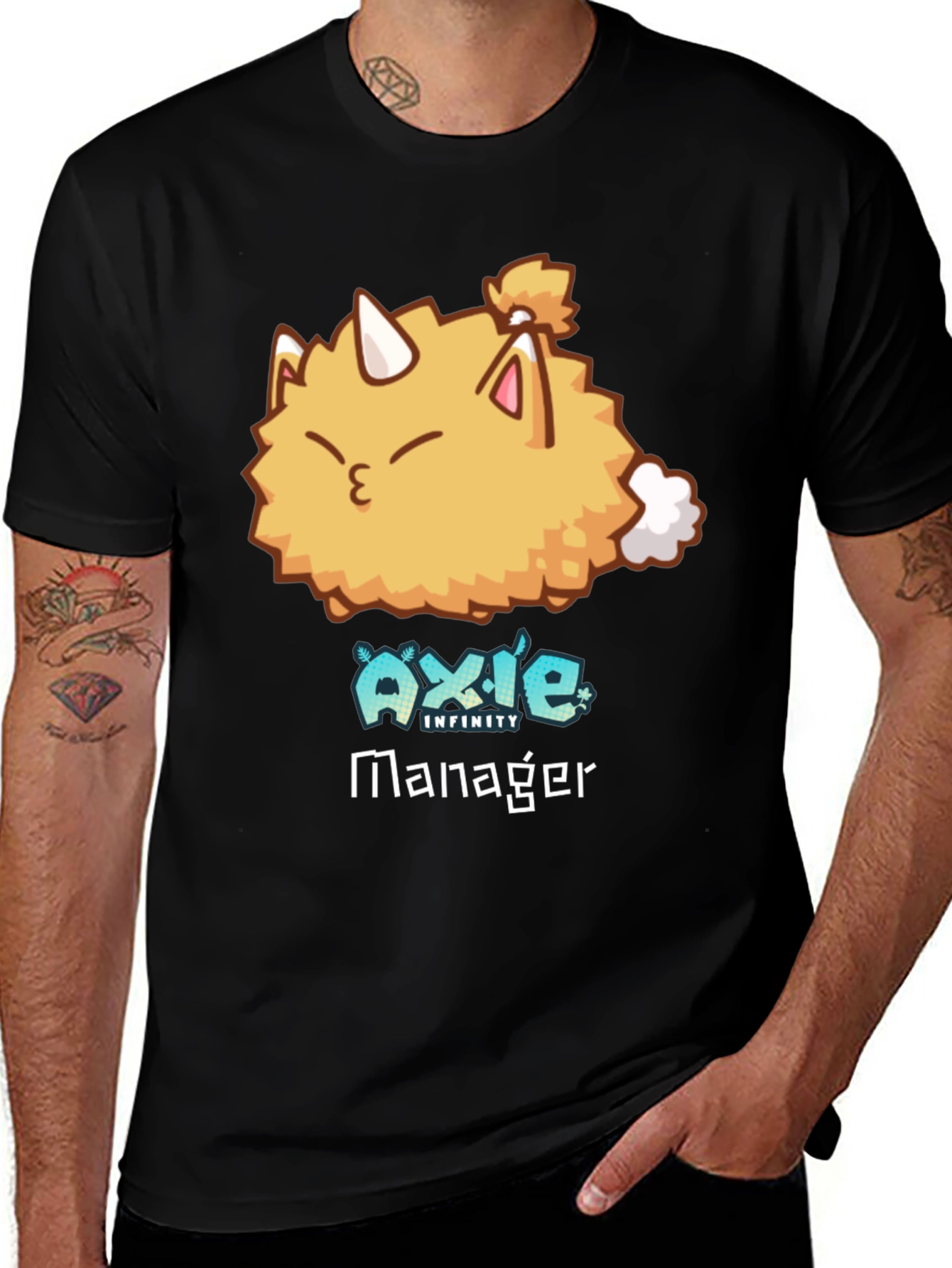 Axie Infinity Manager Black T-Shirt - Gaming Apparel