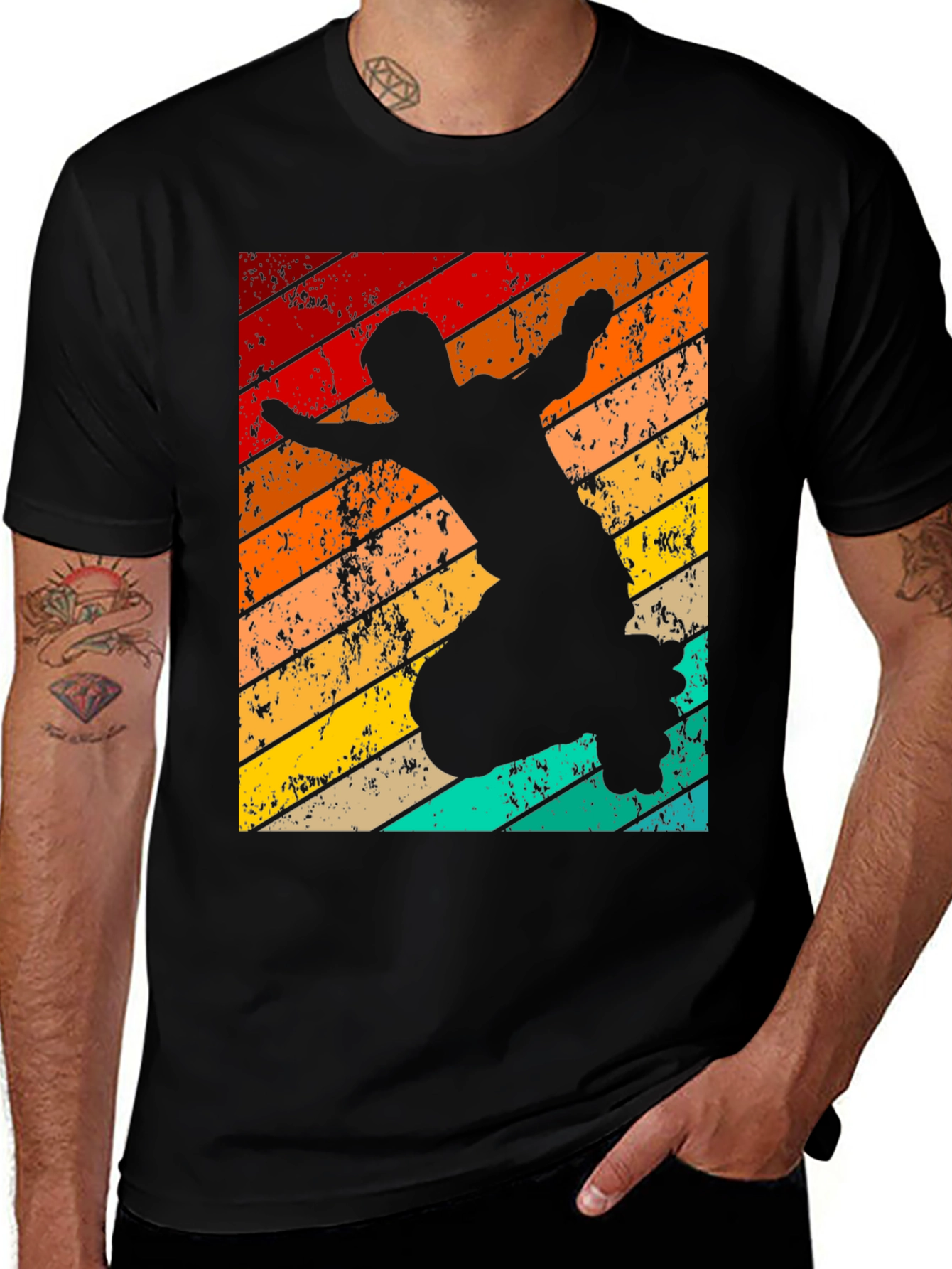 Variant 24 of Retro Inline Skater T-Shirt - Vintage Style