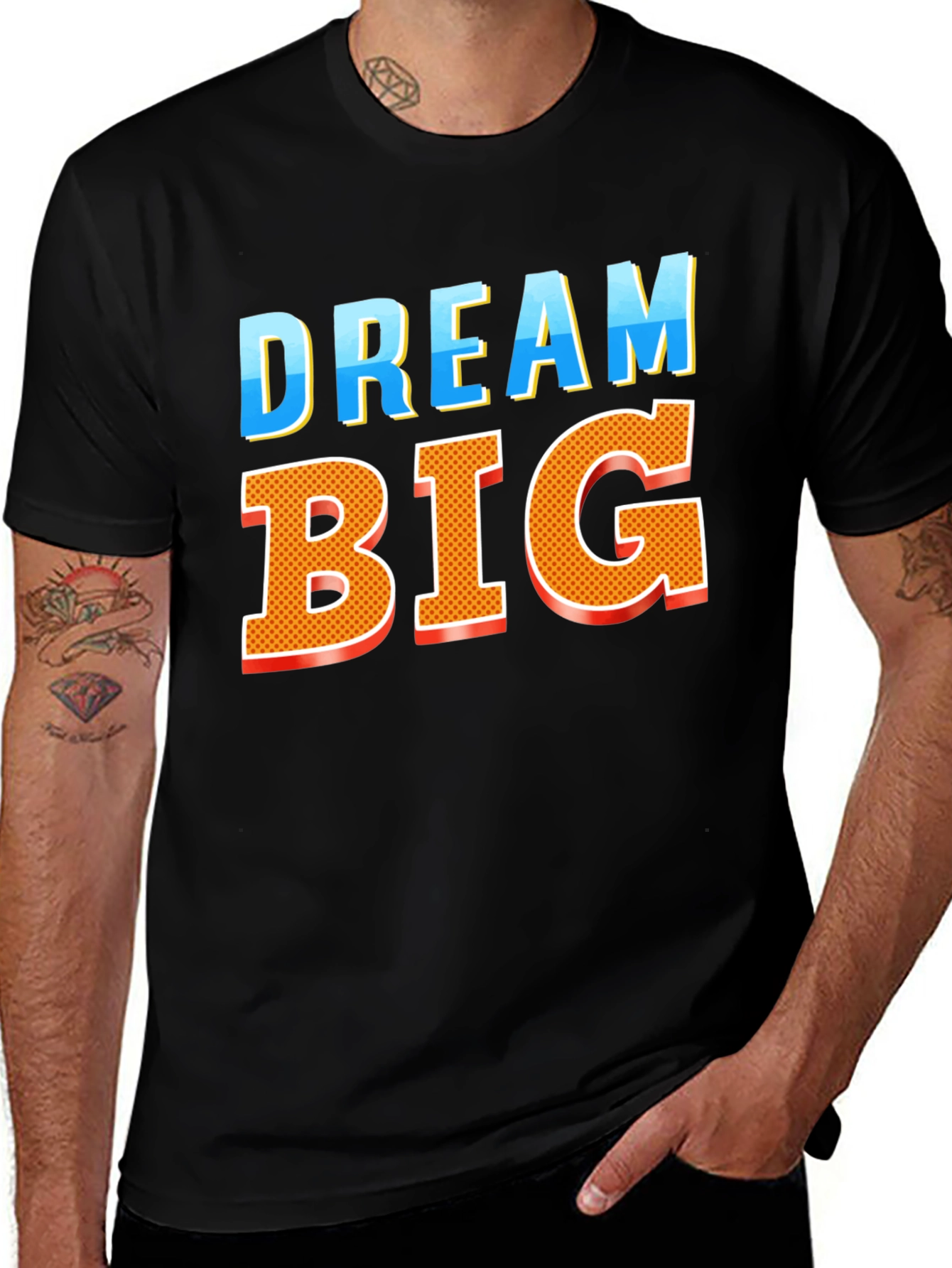 Variant 11 of Dream Big Graphic Tee - Black