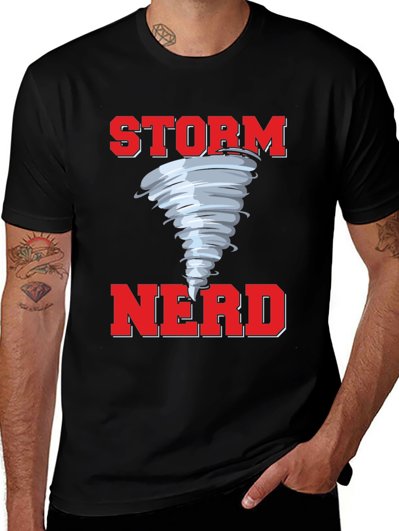 Variant 9 of Storm Nerd T-Shirt - Weather Enthusiast Tee