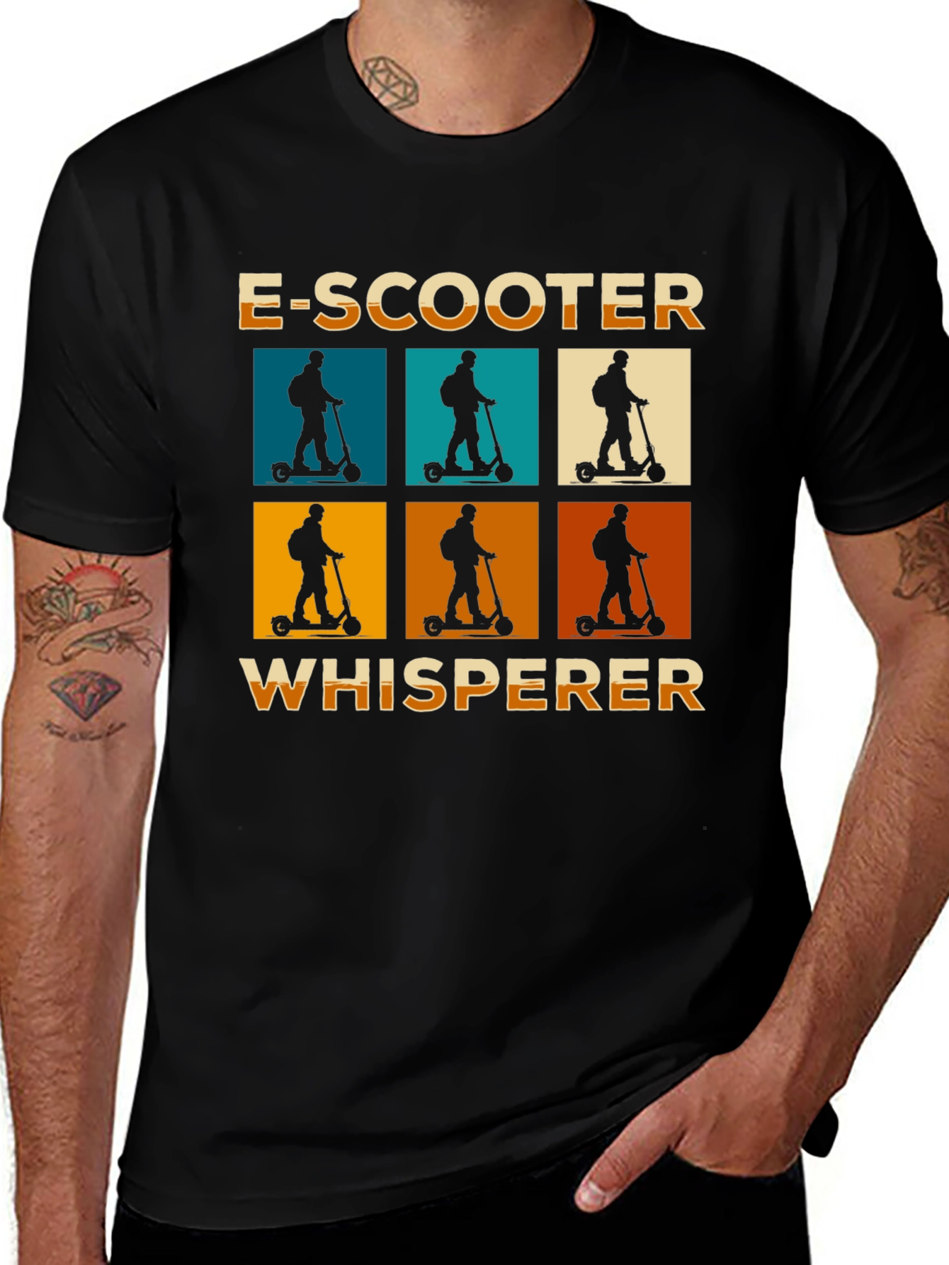 Variant 26 of E-Scooter Whisperer Graphic Tee - Cool Electric Scooter T-Shirt