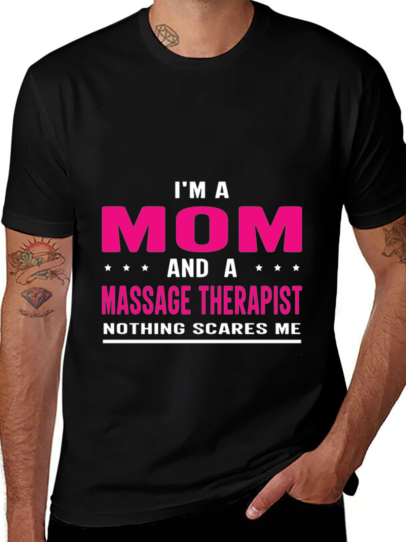 Variant 10 of I'm A Mom and Massage Therapist T-Shirt
