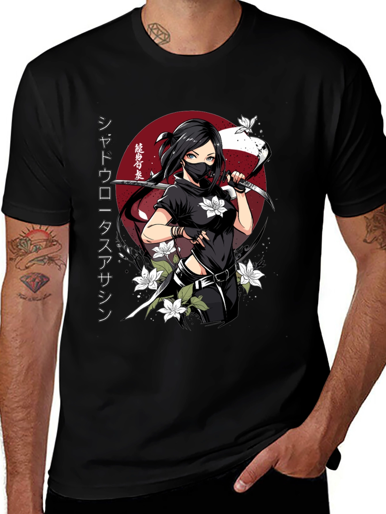 Variant 17 of Shadow Lotus Assassin Graphic T-Shirt
