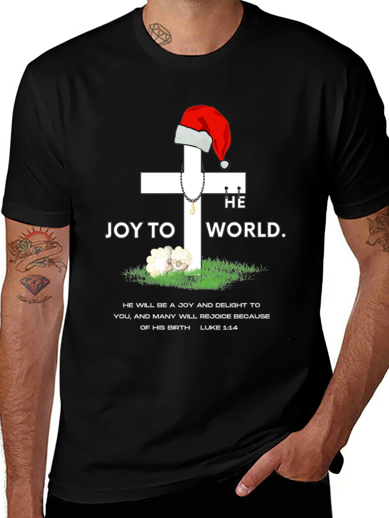 Joy to the World T-Shirt - Christian Christmas Apparel