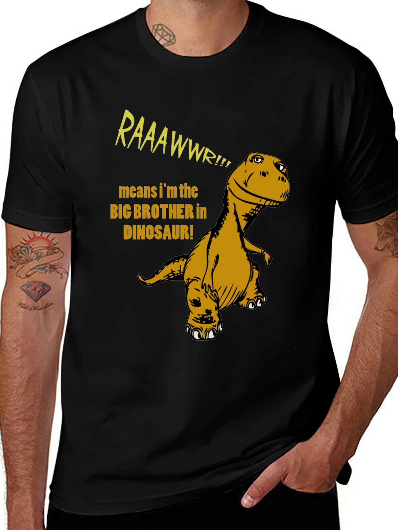 Variant 20 of Big Brother Dinosaur T-Shirt - RAAAWWR!