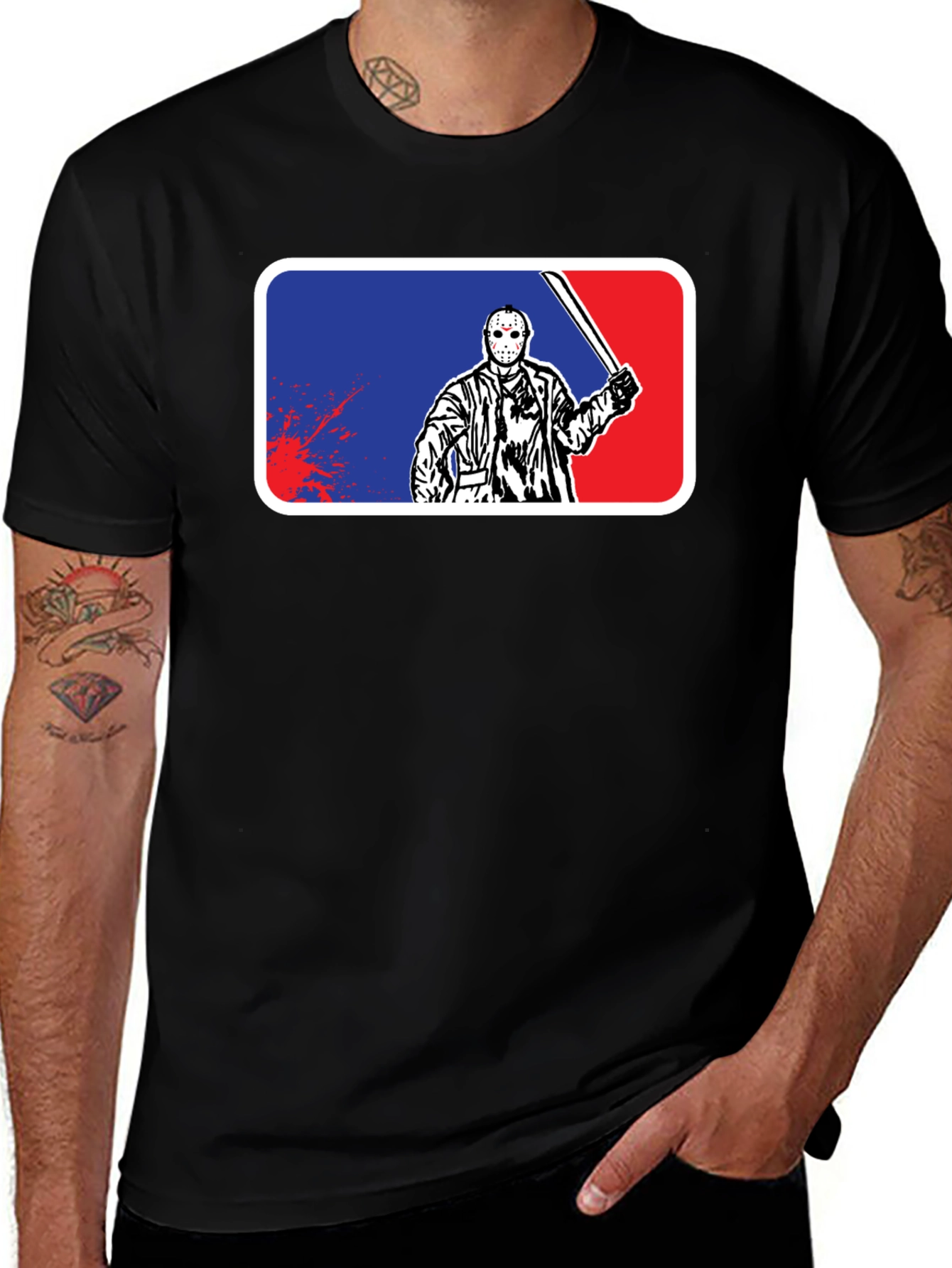 Jason Voorhees MLB Logo T-Shirt