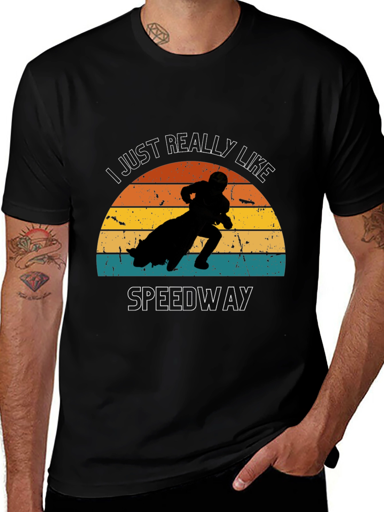 Variant 16 of I Just Really Like Speedway Black T-Shirt