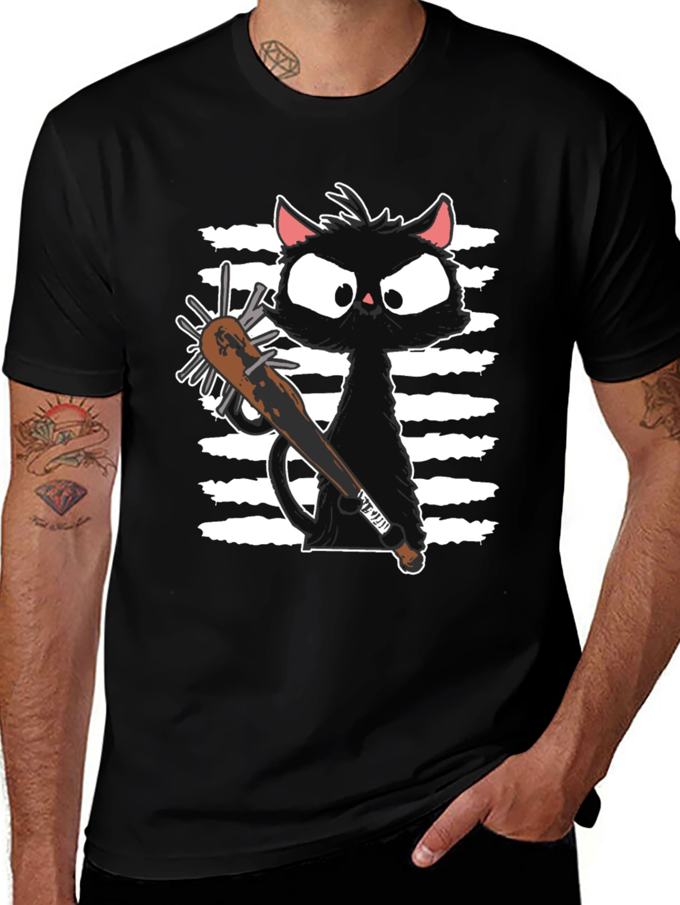 Variant 6 of Zombie Cat T-Shirt - Funny Graphic Tee