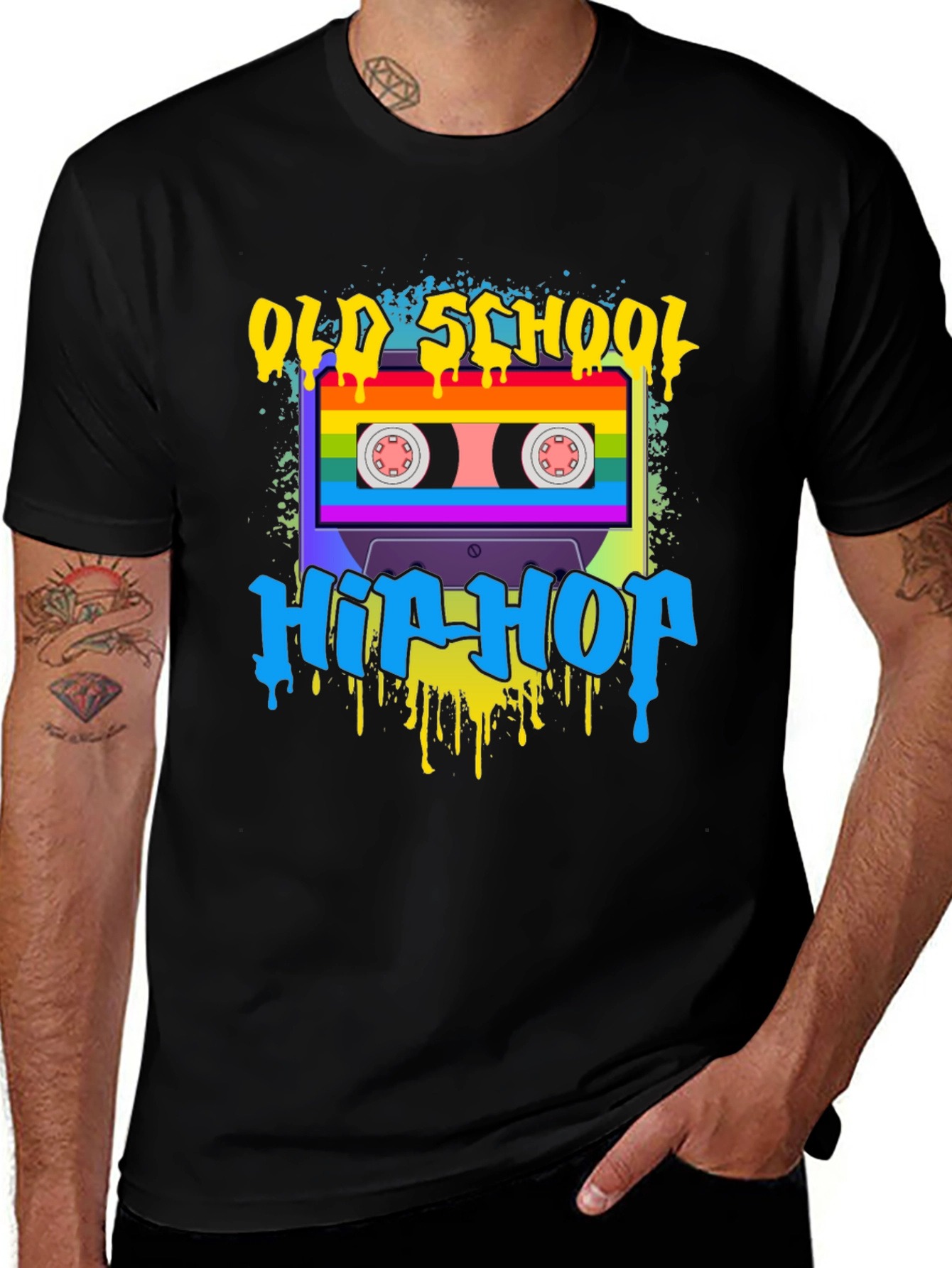 Variant 8 of Old School Hip Hop Graphic T-Shirt
