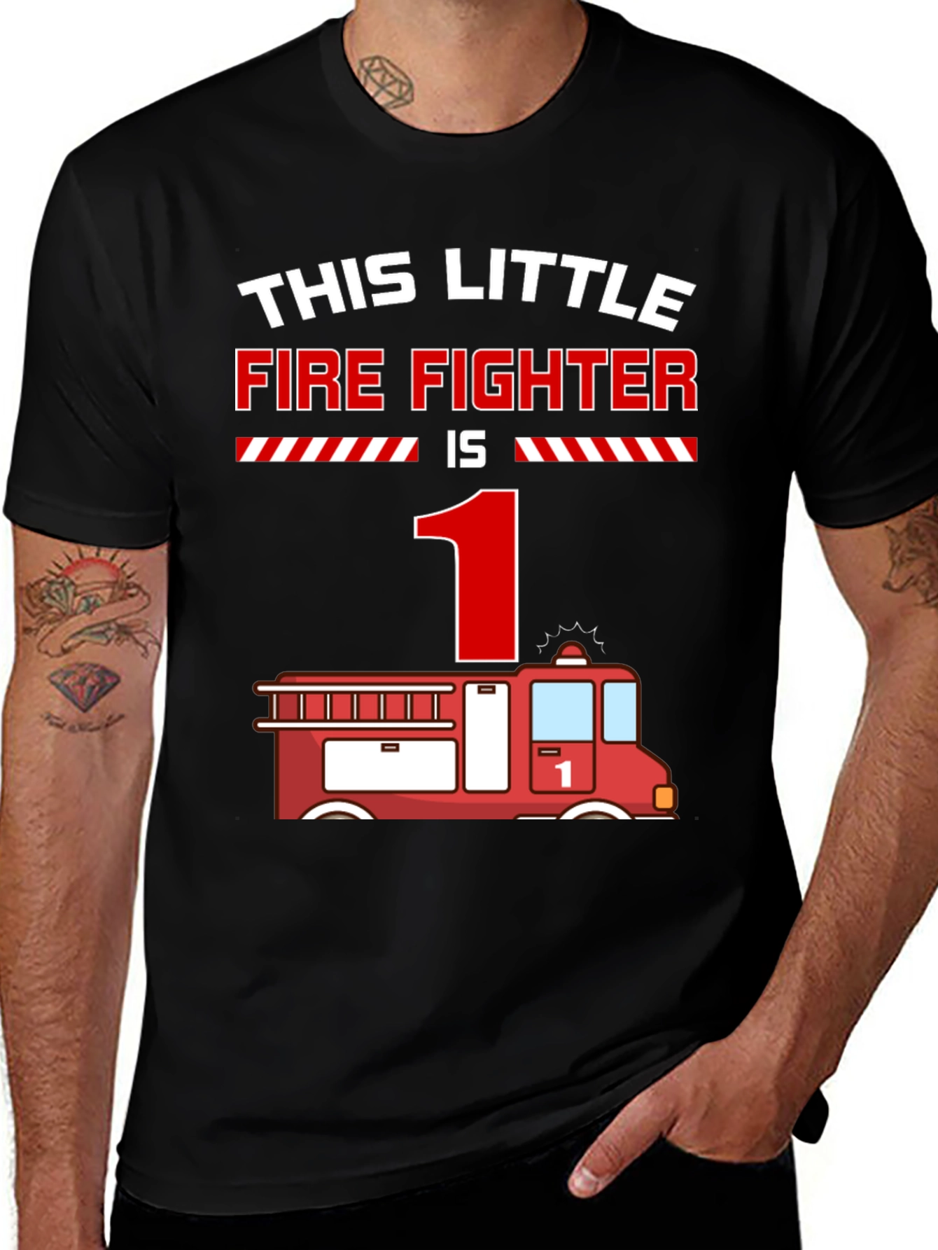 Variant 18 of Firefighter 1st Birthday T-Shirt