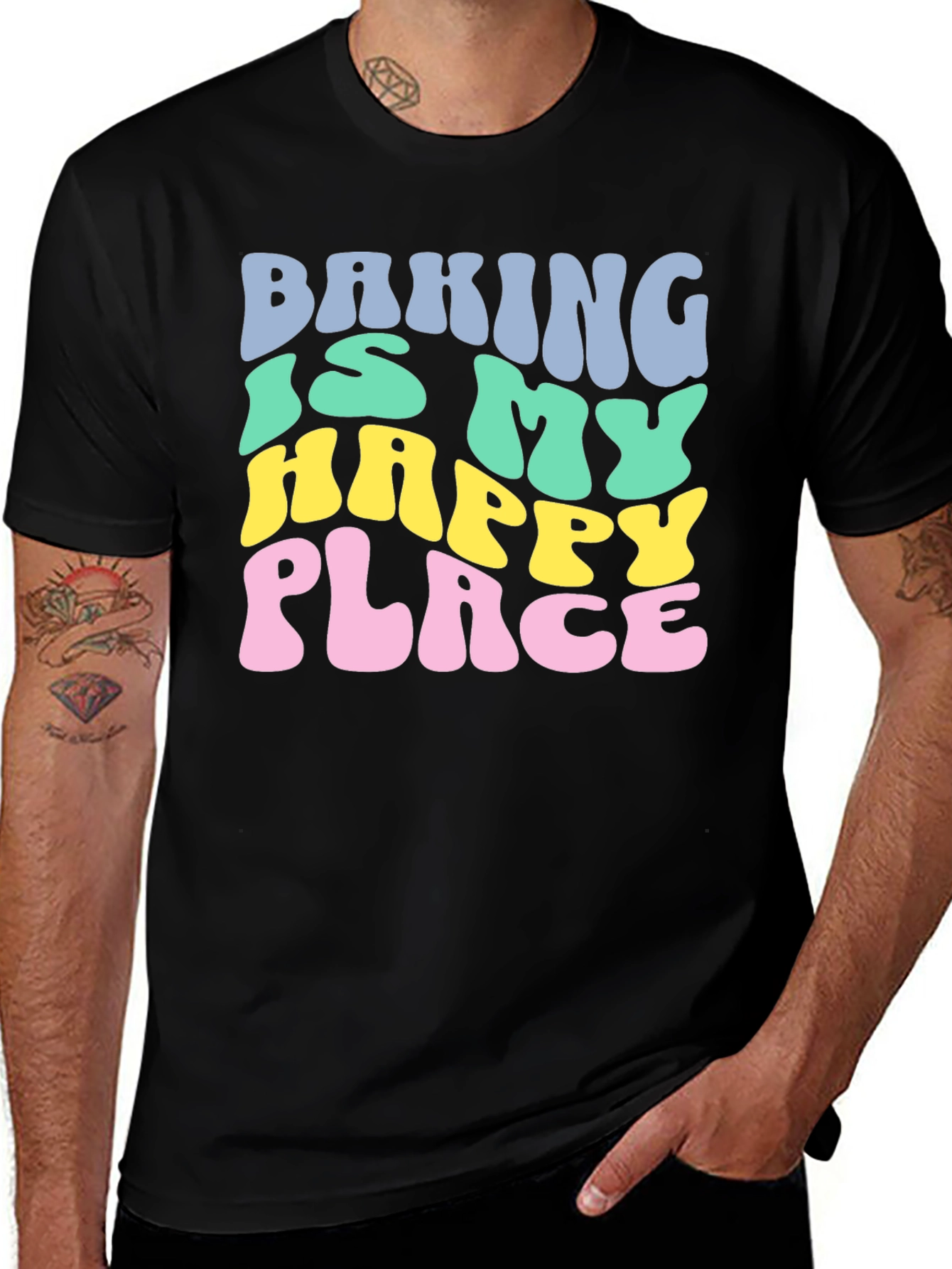 Variant 28 of Baking is My Happy Place Graphic Tee