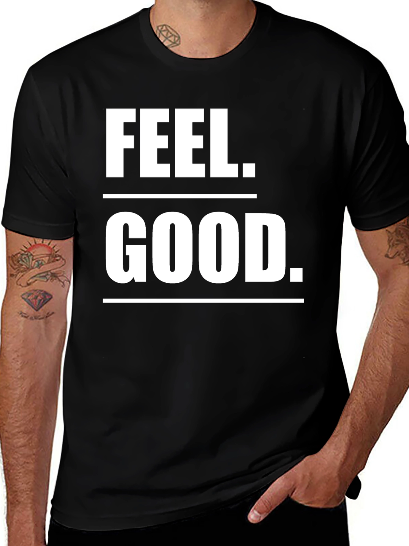 Feel Good Graphic T-Shirt - Black