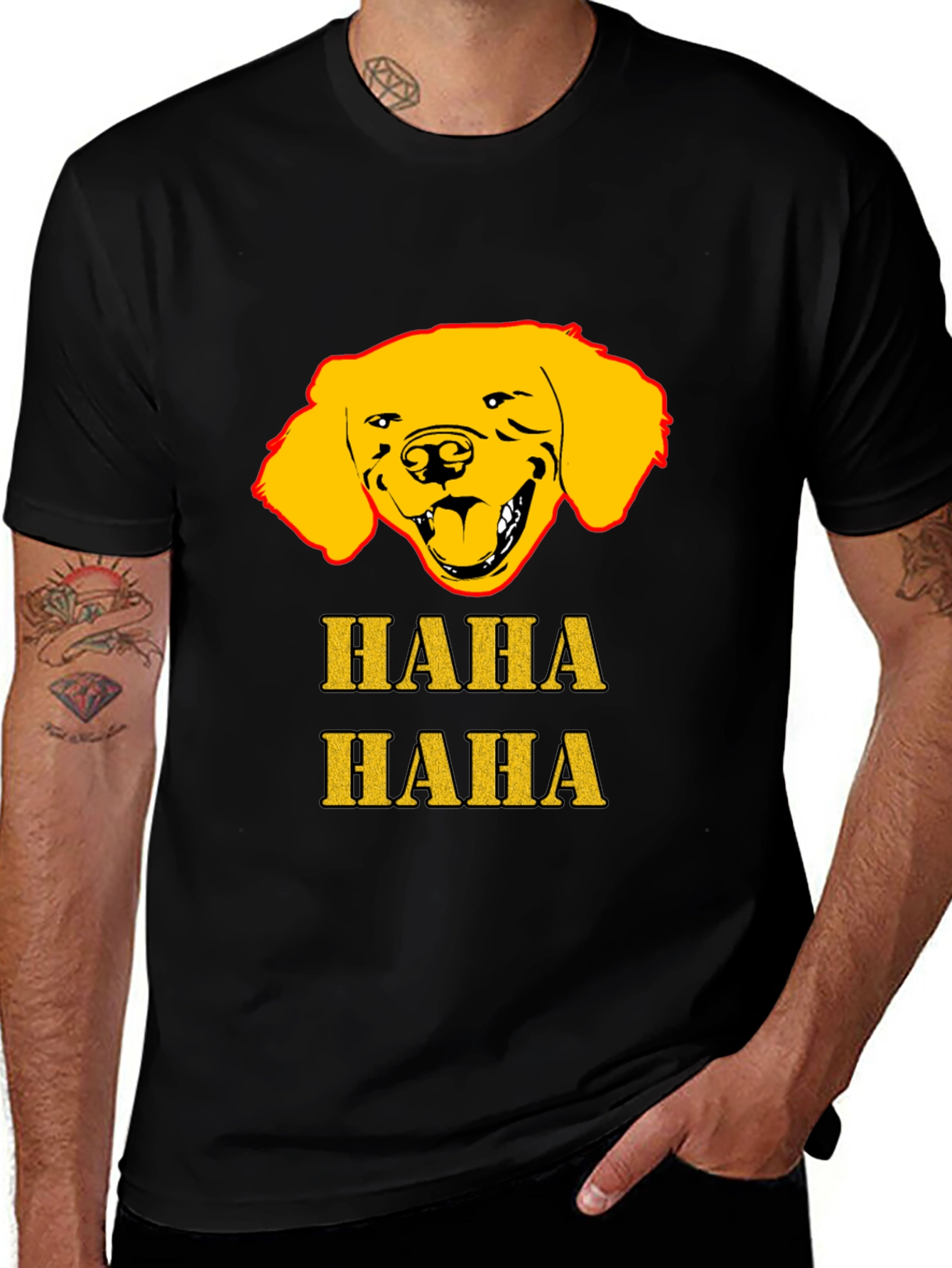 Variant 5 of Haha Dog Graphic Tee