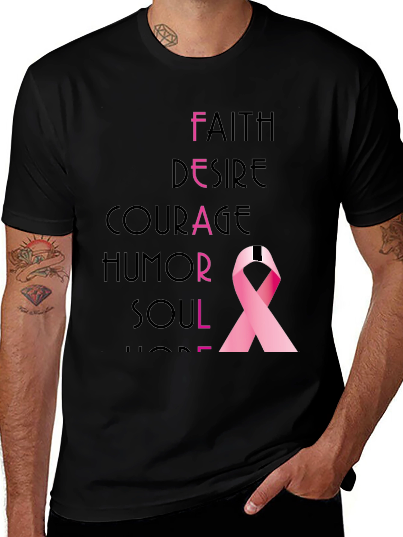 Variant 22 of Faith Courage Humor Soul T-Shirt