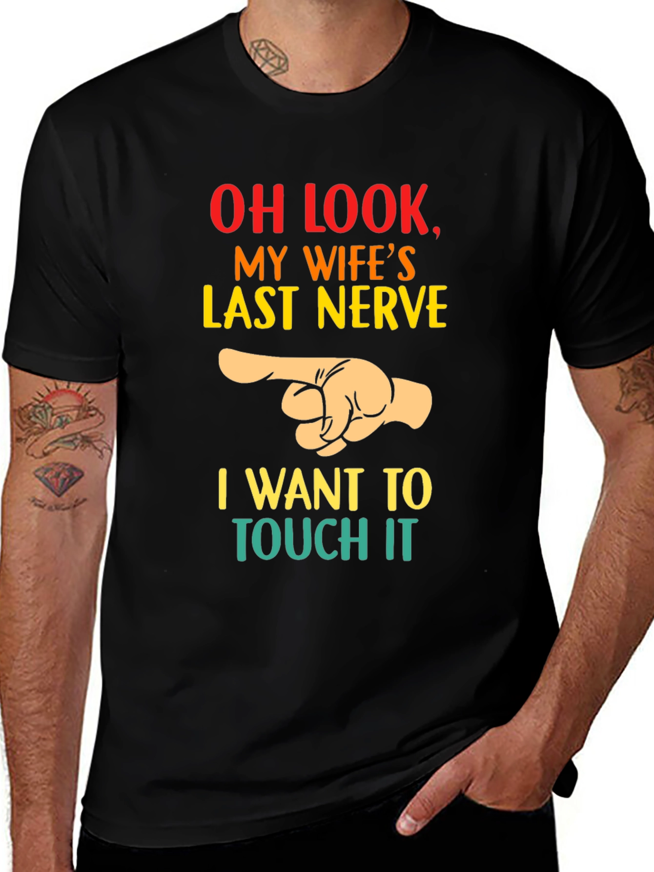 Funny Husband T-Shirt - My Wife's Last Nerve