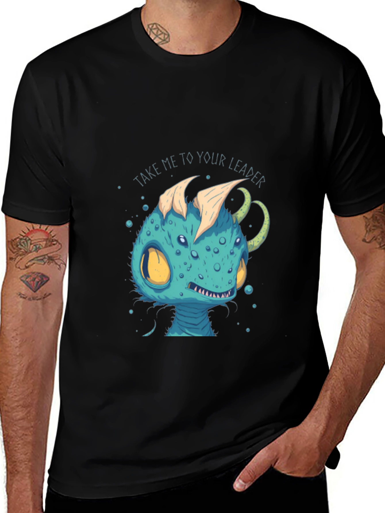 Variant 5 of Alien Creature T-Shirt - Take Me To Your Leader