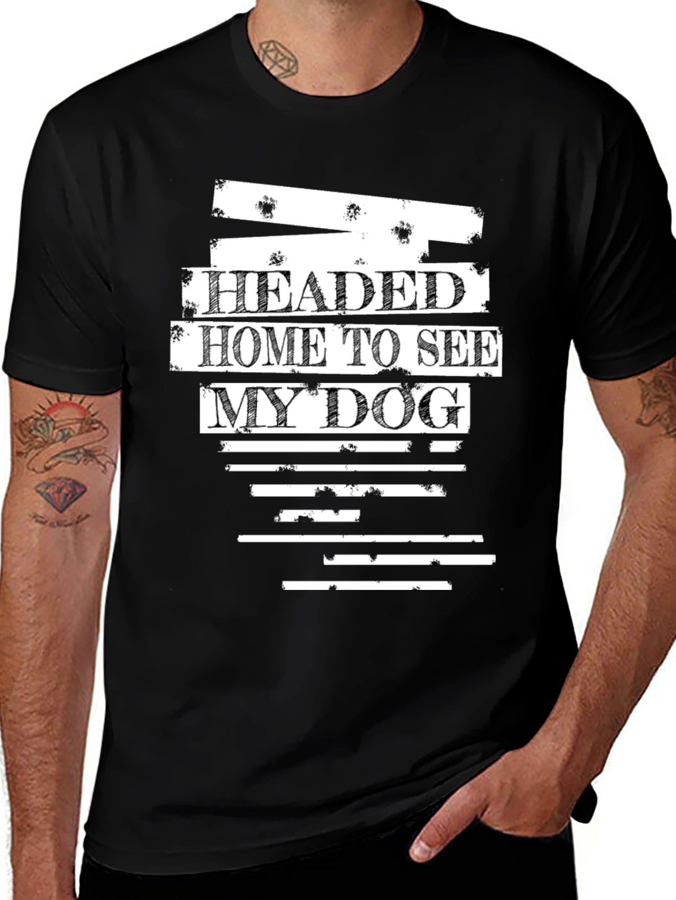 Variant 28 of Headed Home to See My Dog Graphic Tee