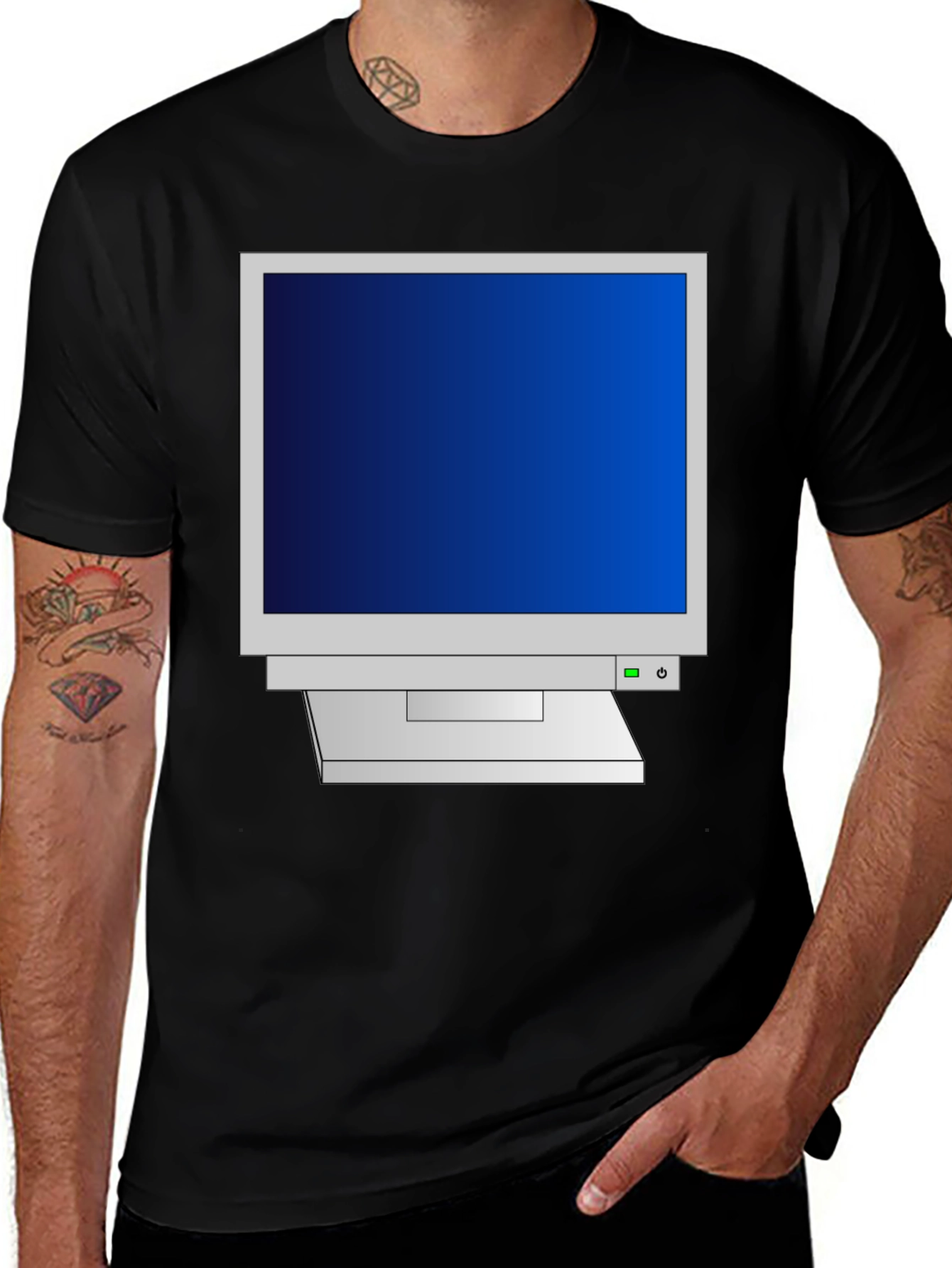 Retro Computer T-Shirt - Vintage Tech Style