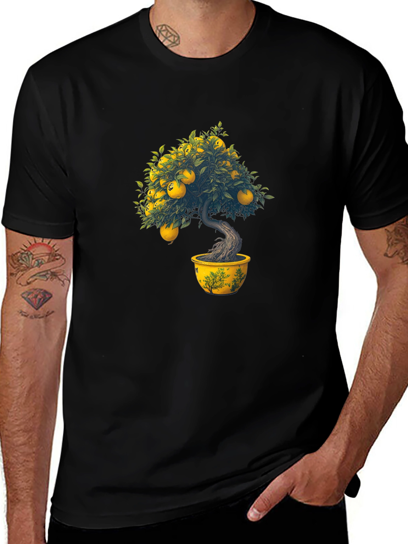Variant 12 of Bonsai Tree Graphic T-Shirt - Unique Design