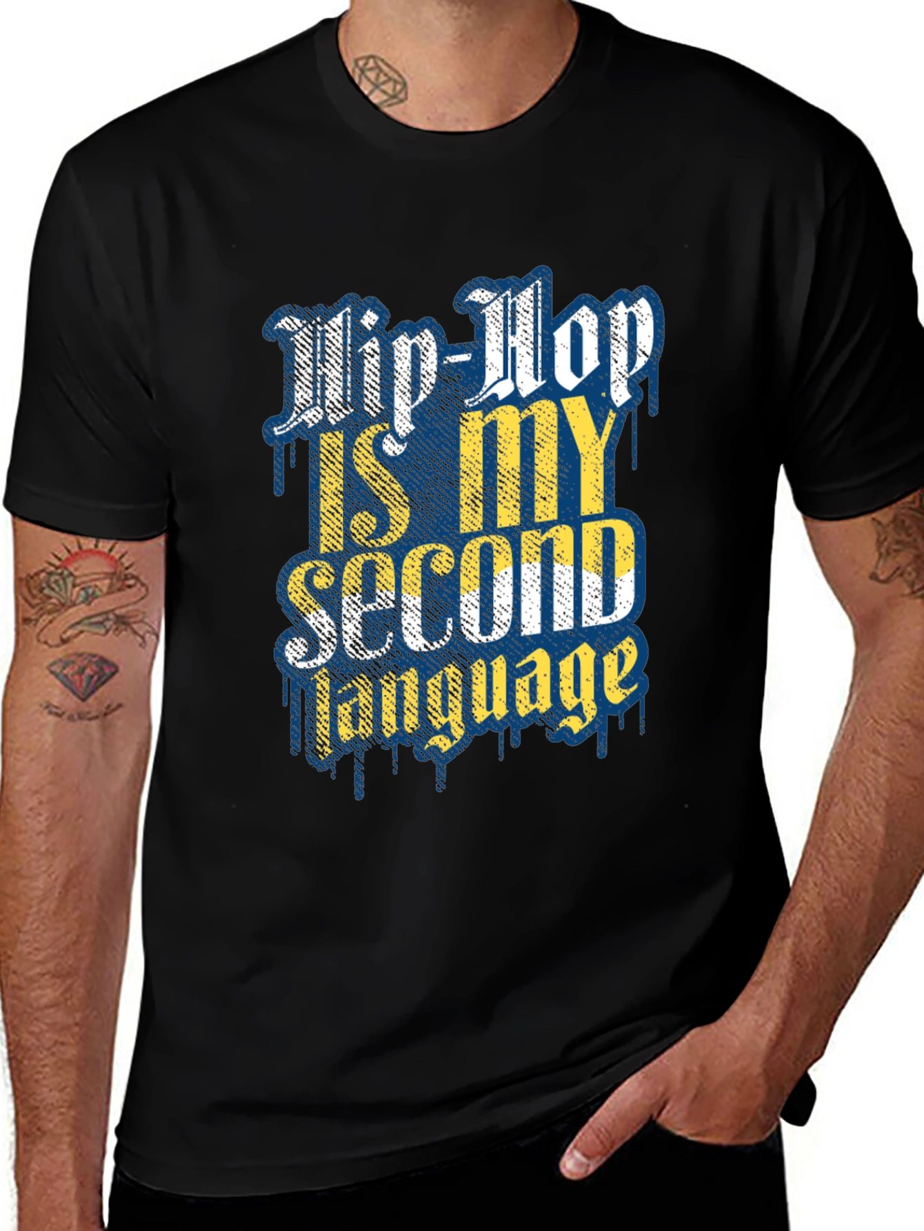 Variant 16 of Hip-Hop Is My Second Language T-Shirt