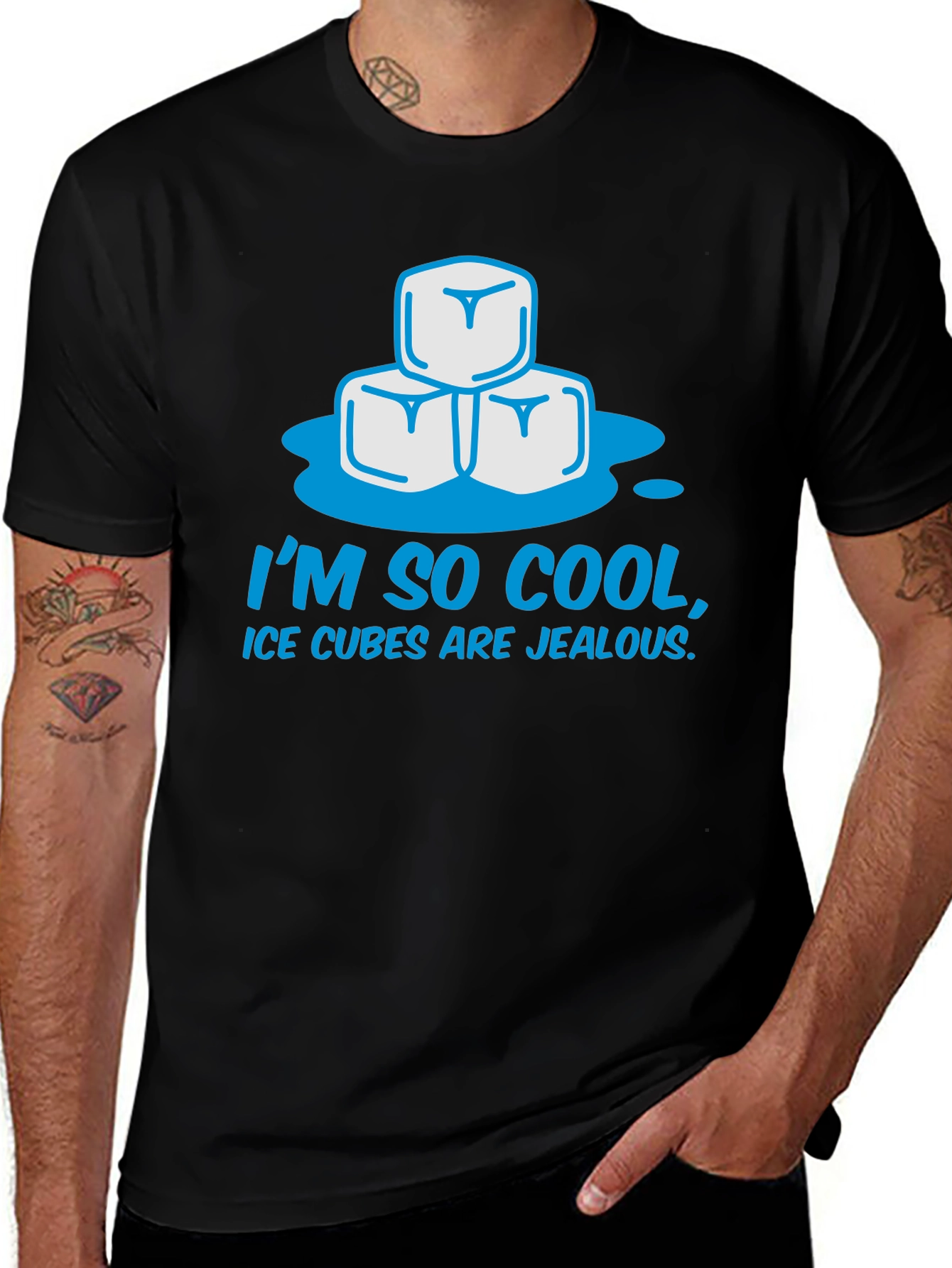 Variant 16 of Cool Ice Cubes Graphic T-Shirt