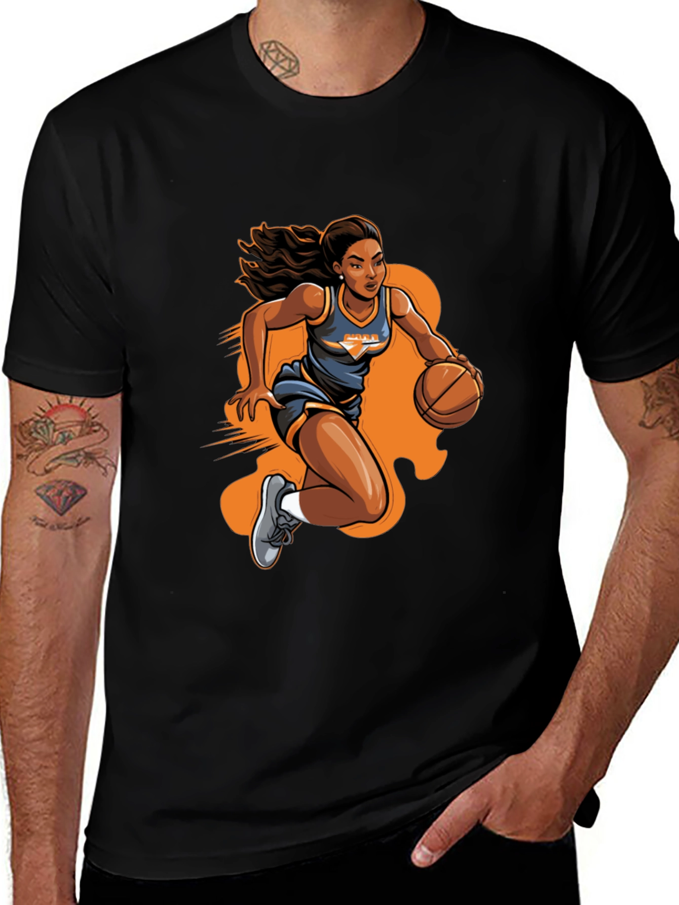 Variant 9 of Basketball Girl T-Shirt