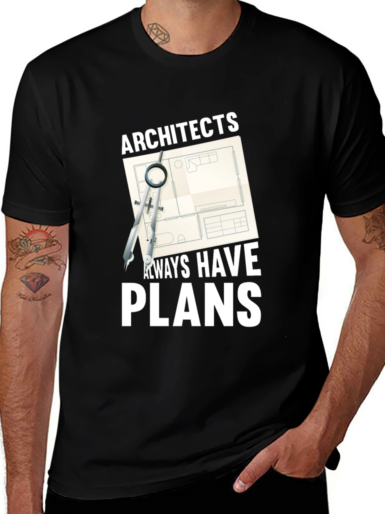 Variant 20 of Architects Always Have Plans Graphic T-Shirt