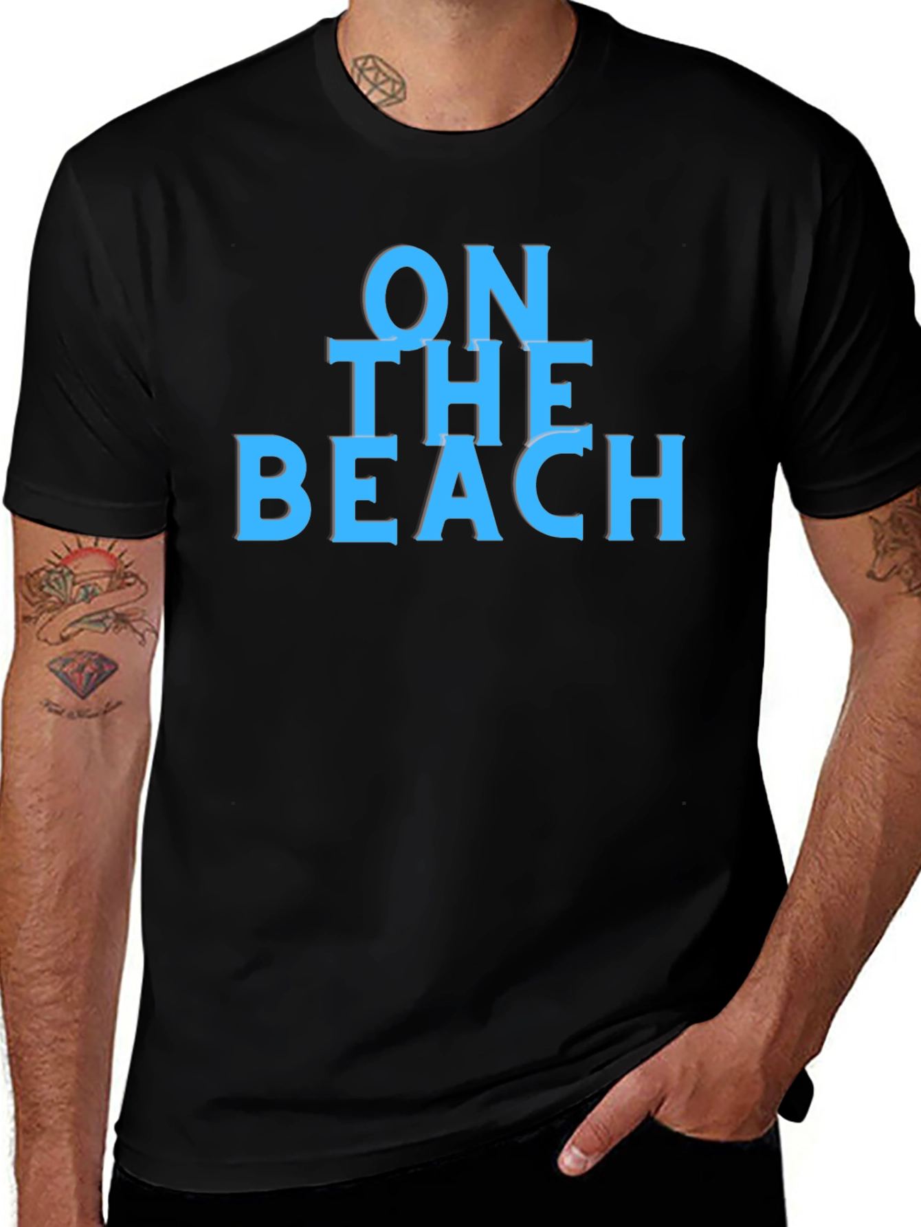 On The Beach Graphic T-Shirt - Casual Summer Wear