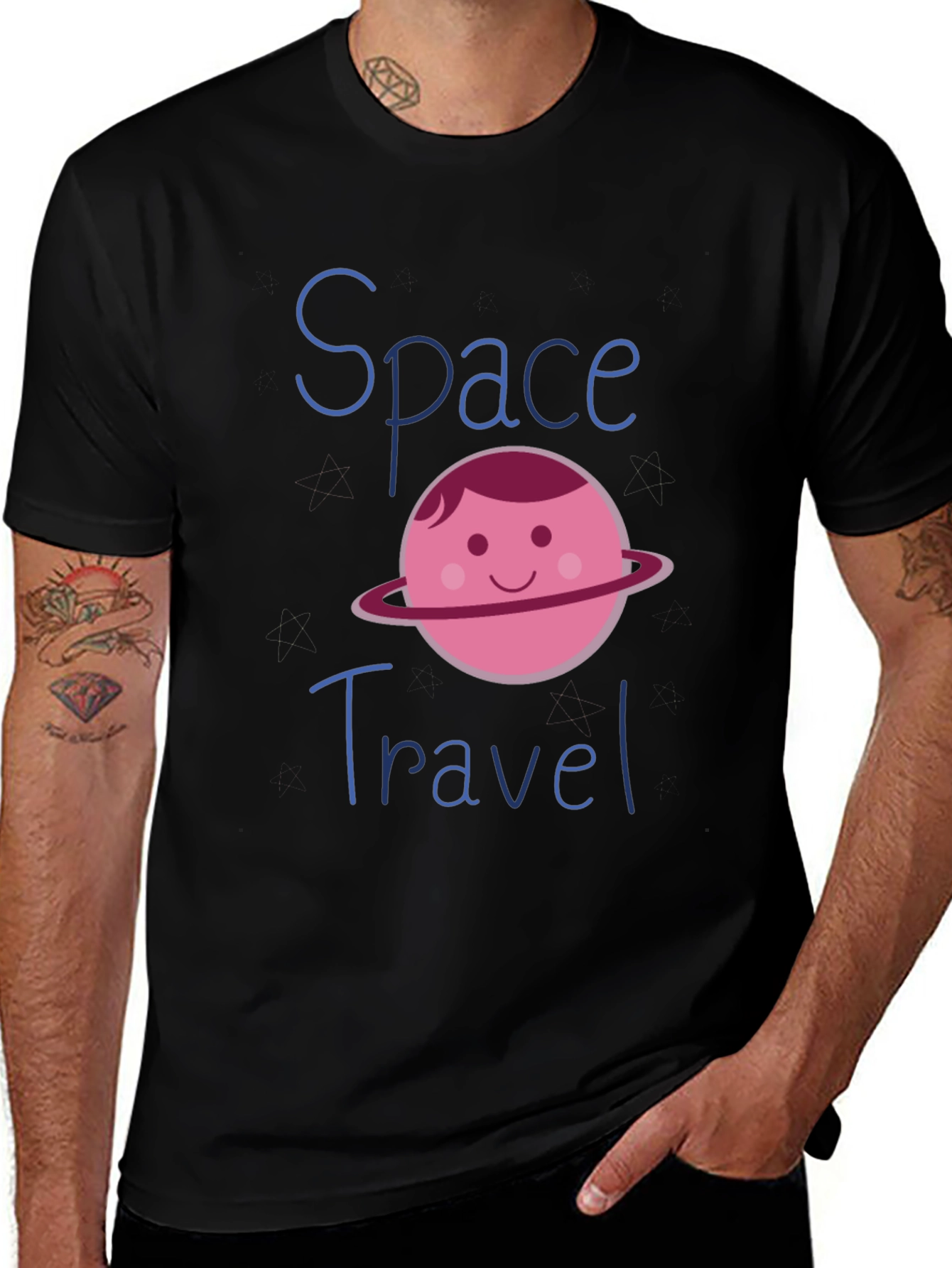Space Travel Graphic T-Shirt