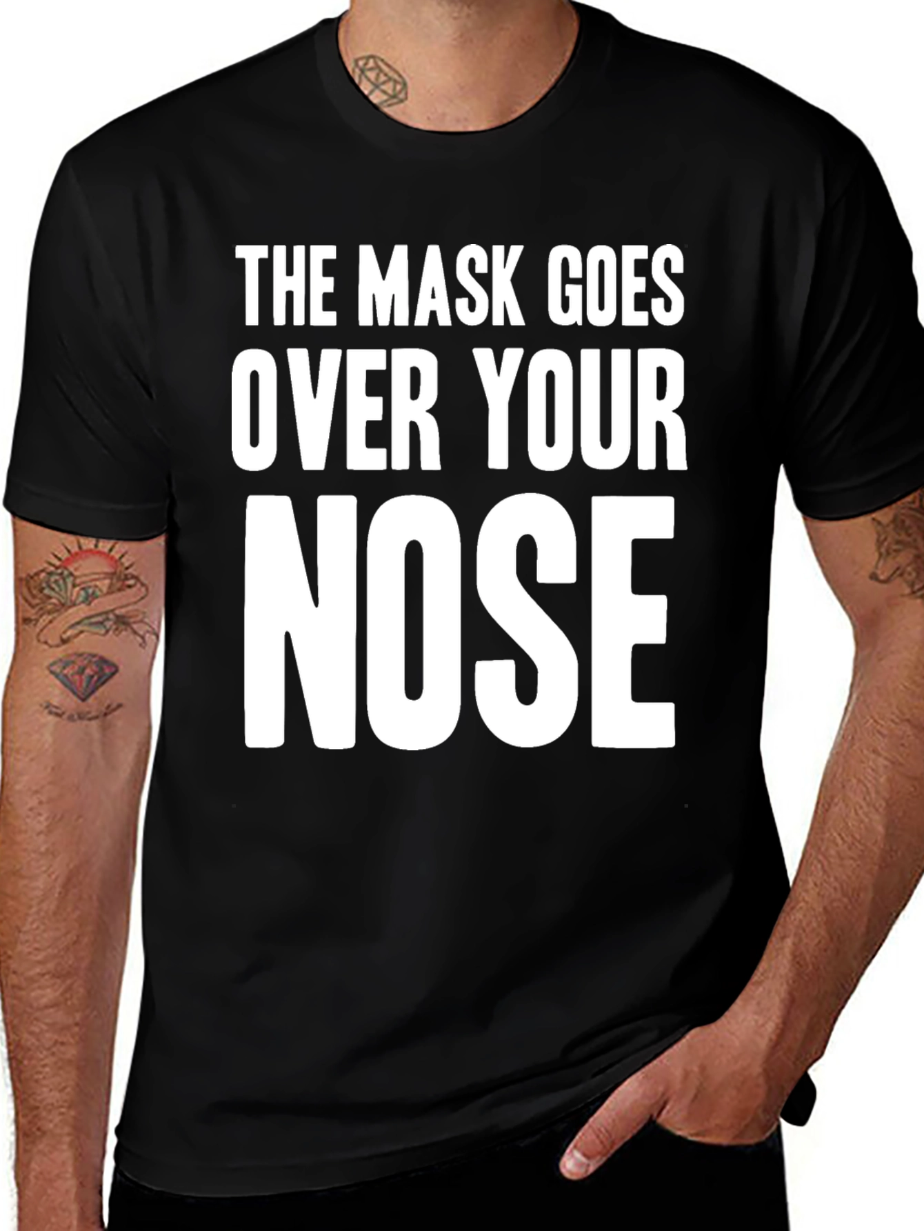 Variant 5 of Mask Over Nose Graphic Tee