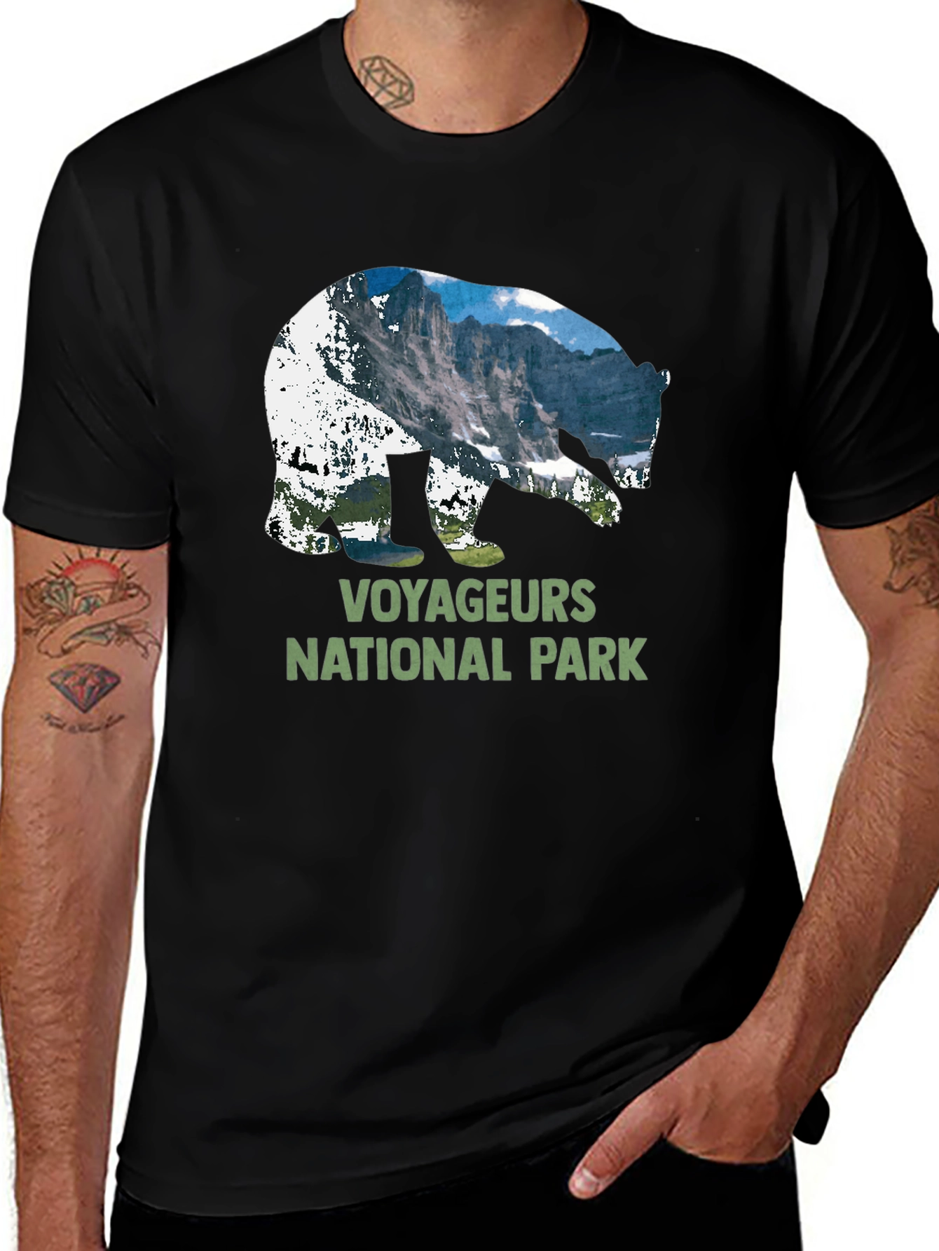 Voyageurs National Park Bear Silhouette T-Shirt