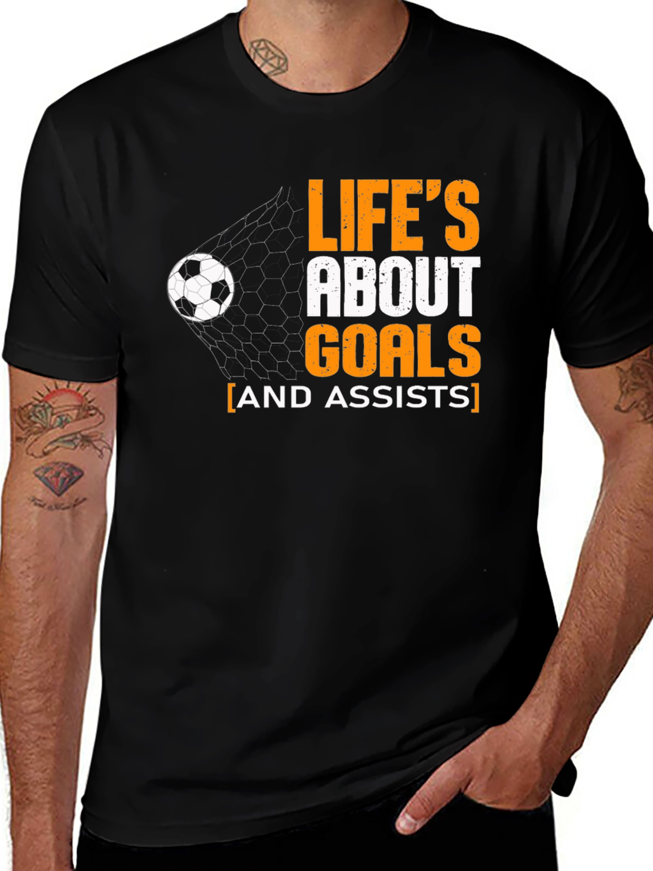 Variant 20 of Life's About Goals & Assists Soccer T-Shirt