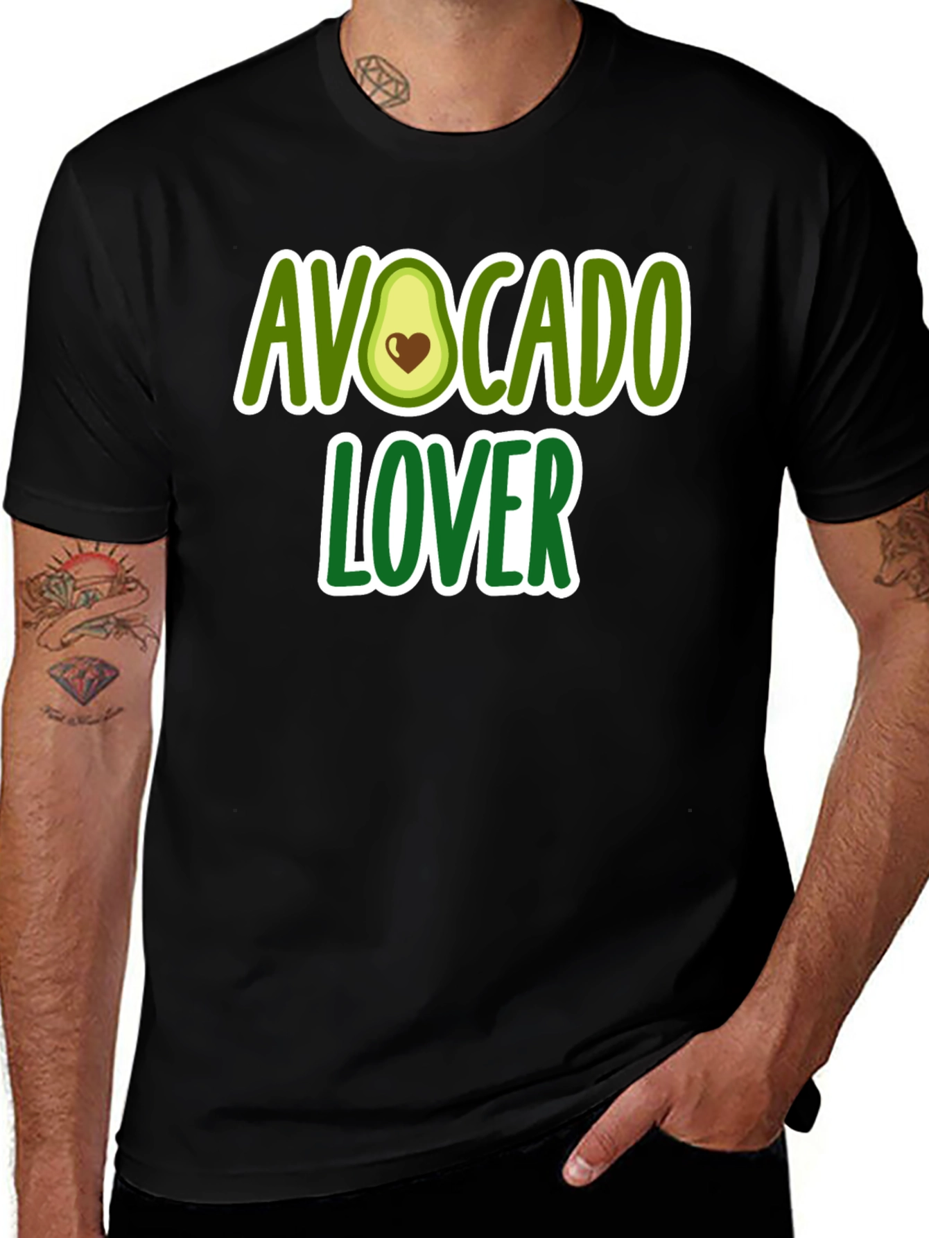 Variant 5 of Avocado Lover Black T-Shirt - Cute & Trendy Tee