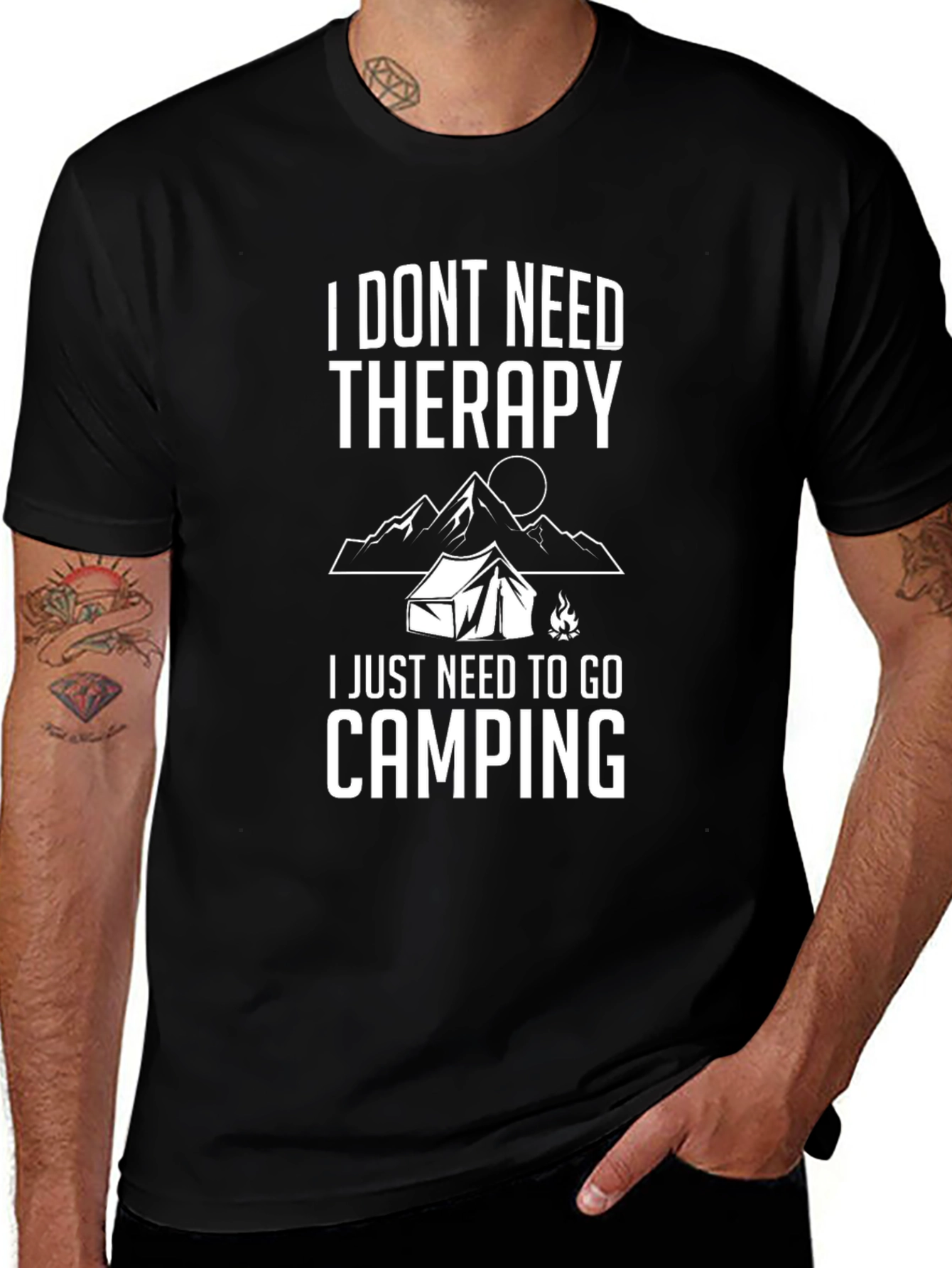 Variant 6 of Camping Therapy Graphic Tee